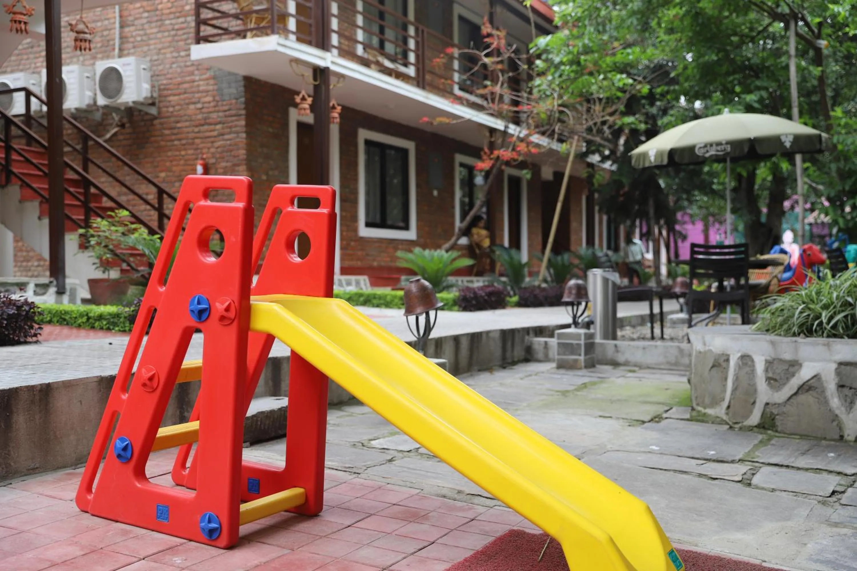 Patio in Nepal Cottage Resort