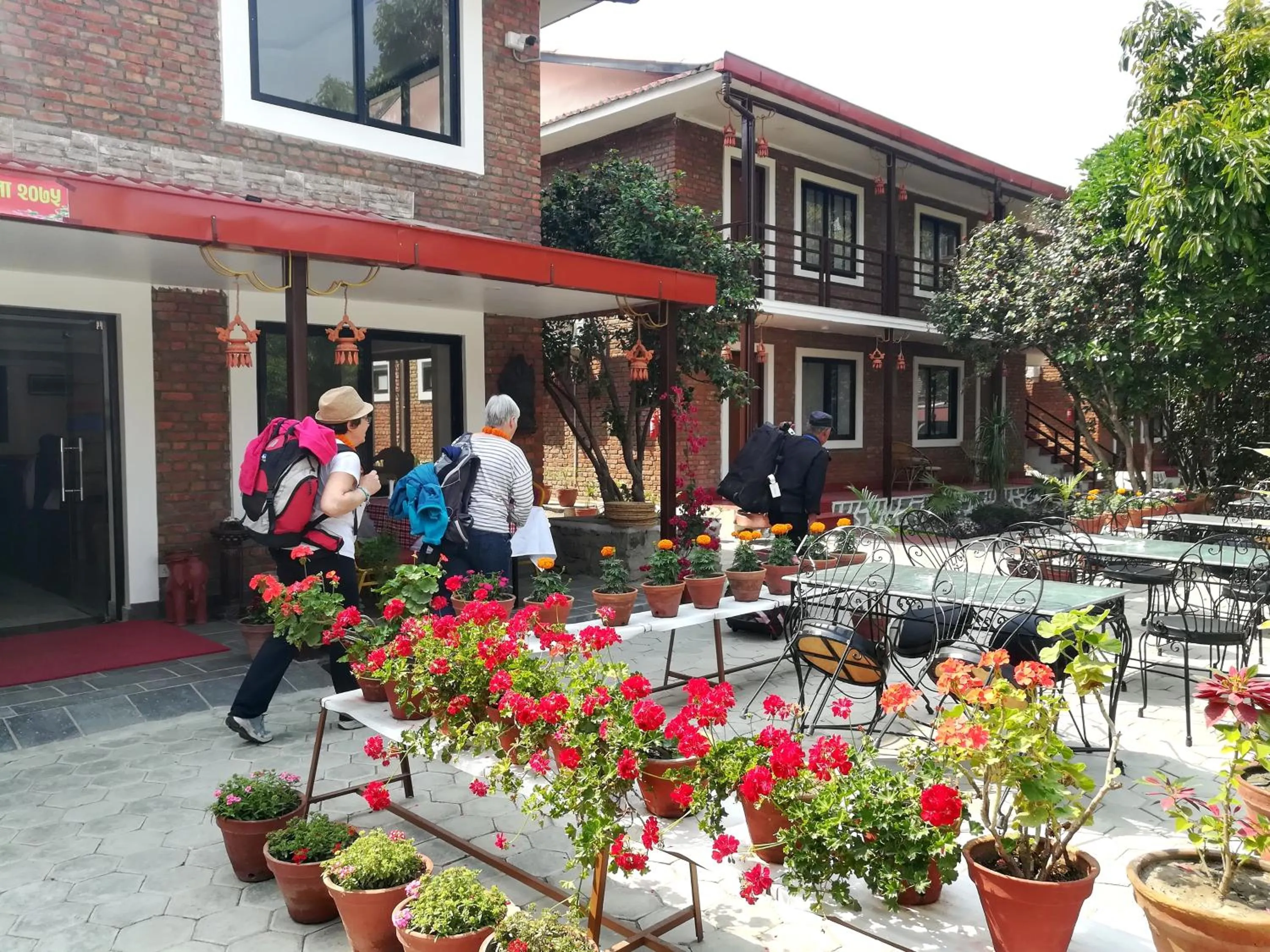 Patio in Nepal Cottage Resort