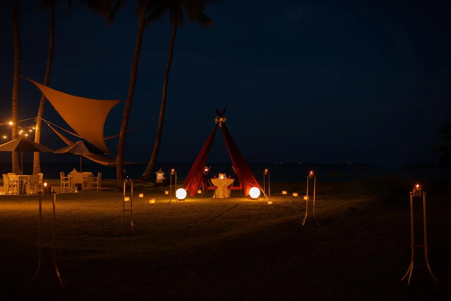 Night in Mayang Sari Beach Resort