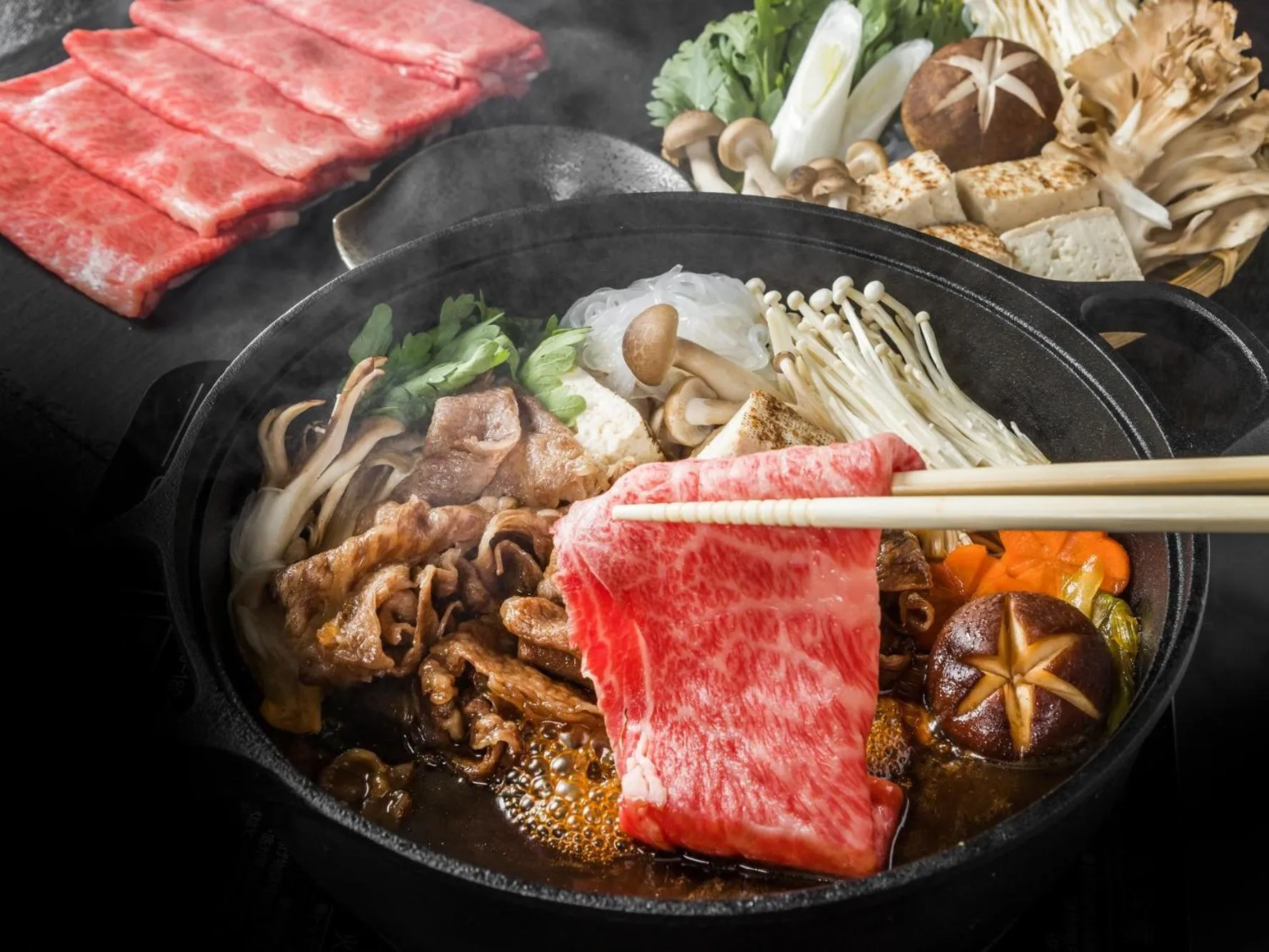 Food close-up in Venezian Hotel Shiroishi Zao