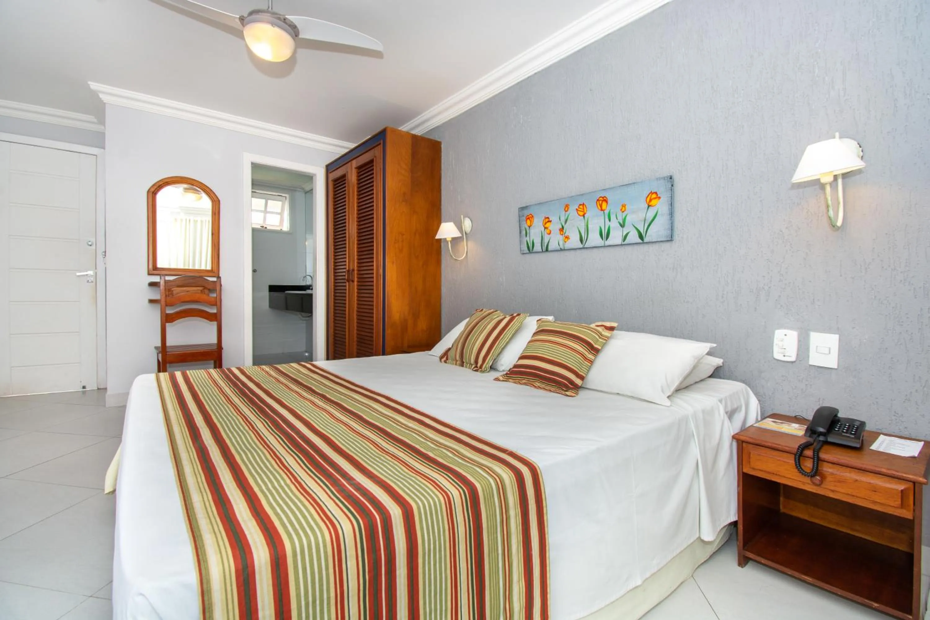 Bed in Pousada Marbella