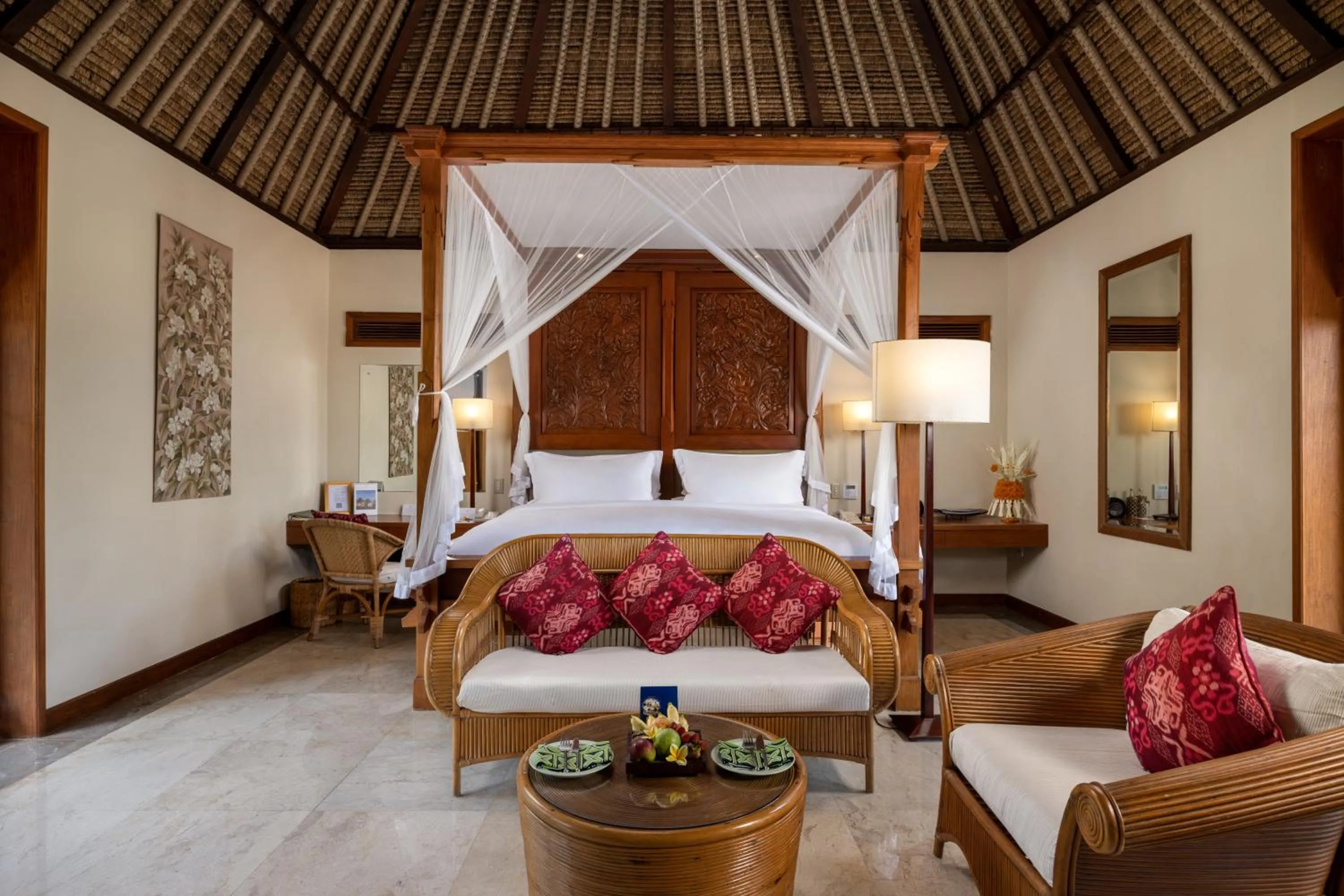 Bedroom, Bed in The Oberoi Beach Resort, Bali