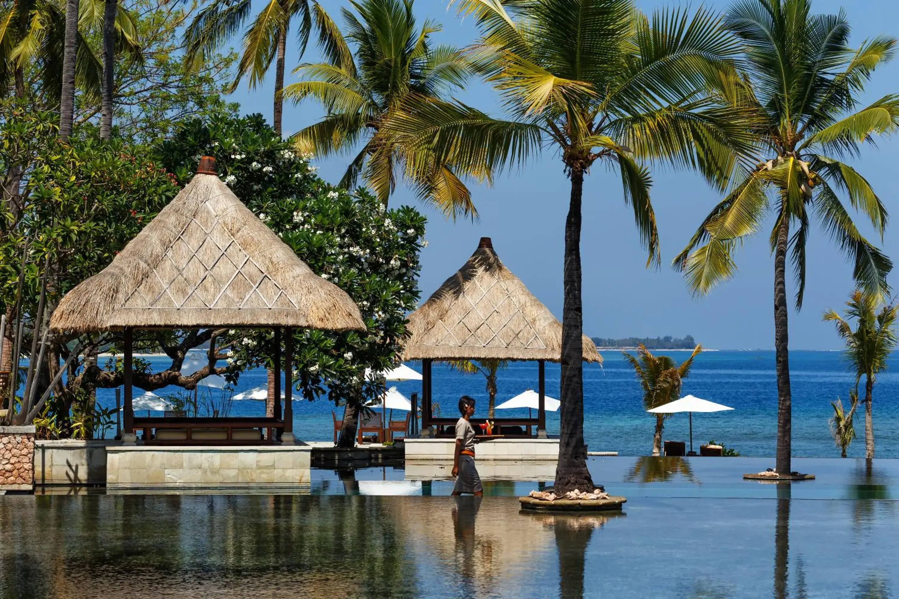 Sea view in The Oberoi Beach Resort, Lombok Sea view in The Oberoi Beach Resort, Lombok