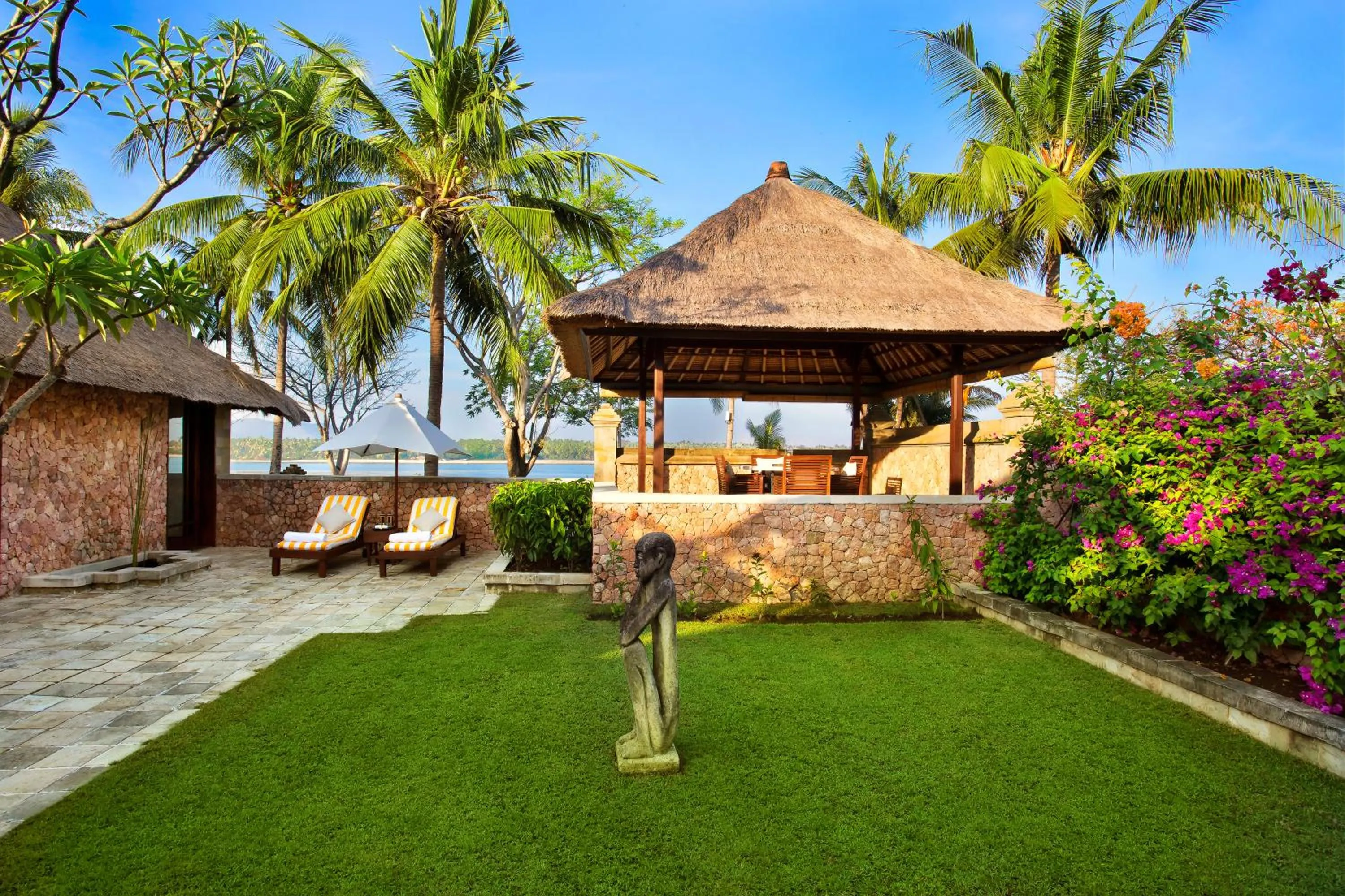 Garden in The Oberoi Beach Resort, Lombok