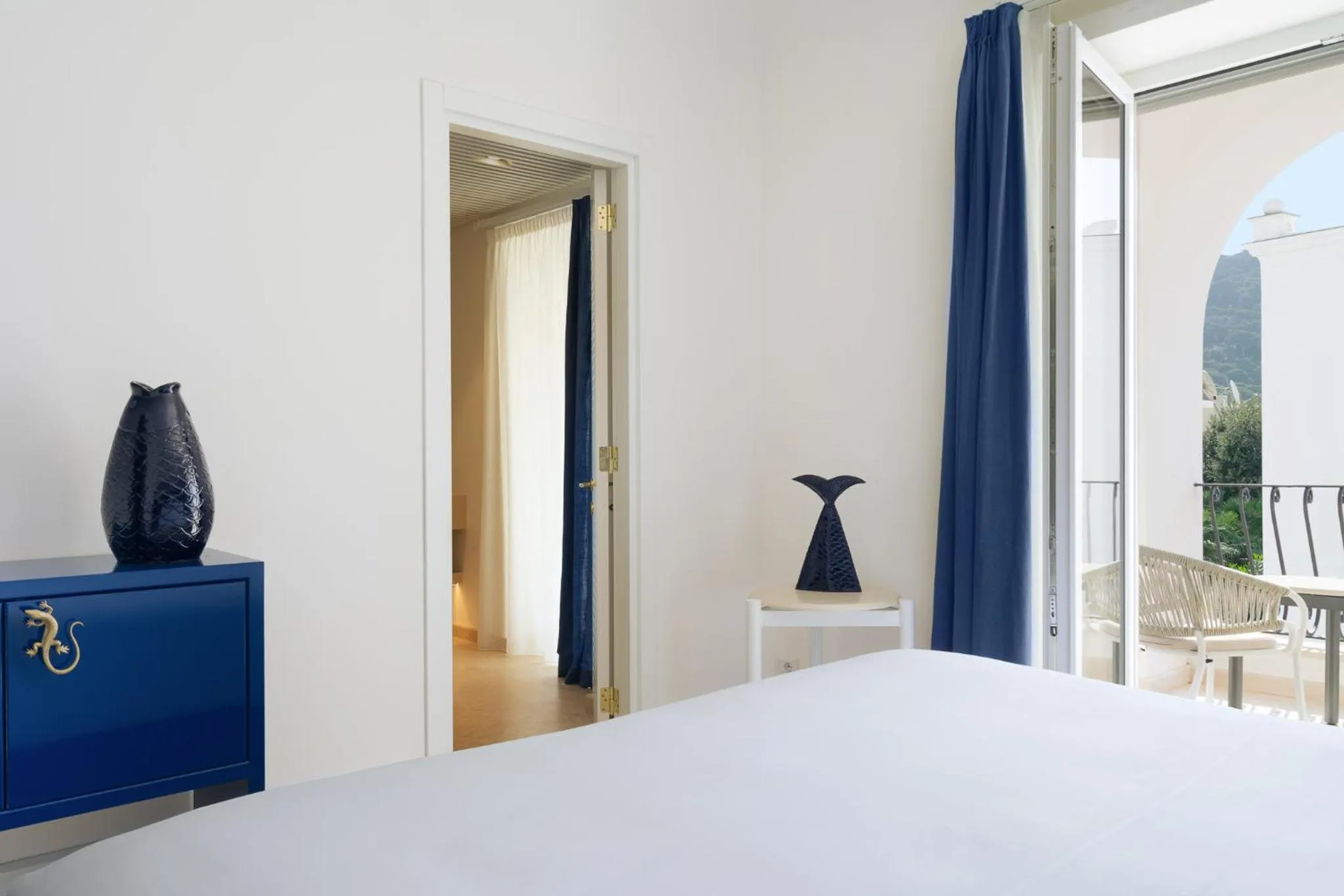 Bed in La Residenza Capri