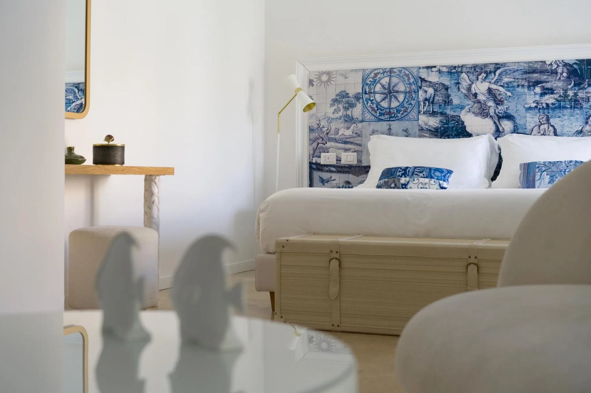 Living room, Bed in La Residenza Capri