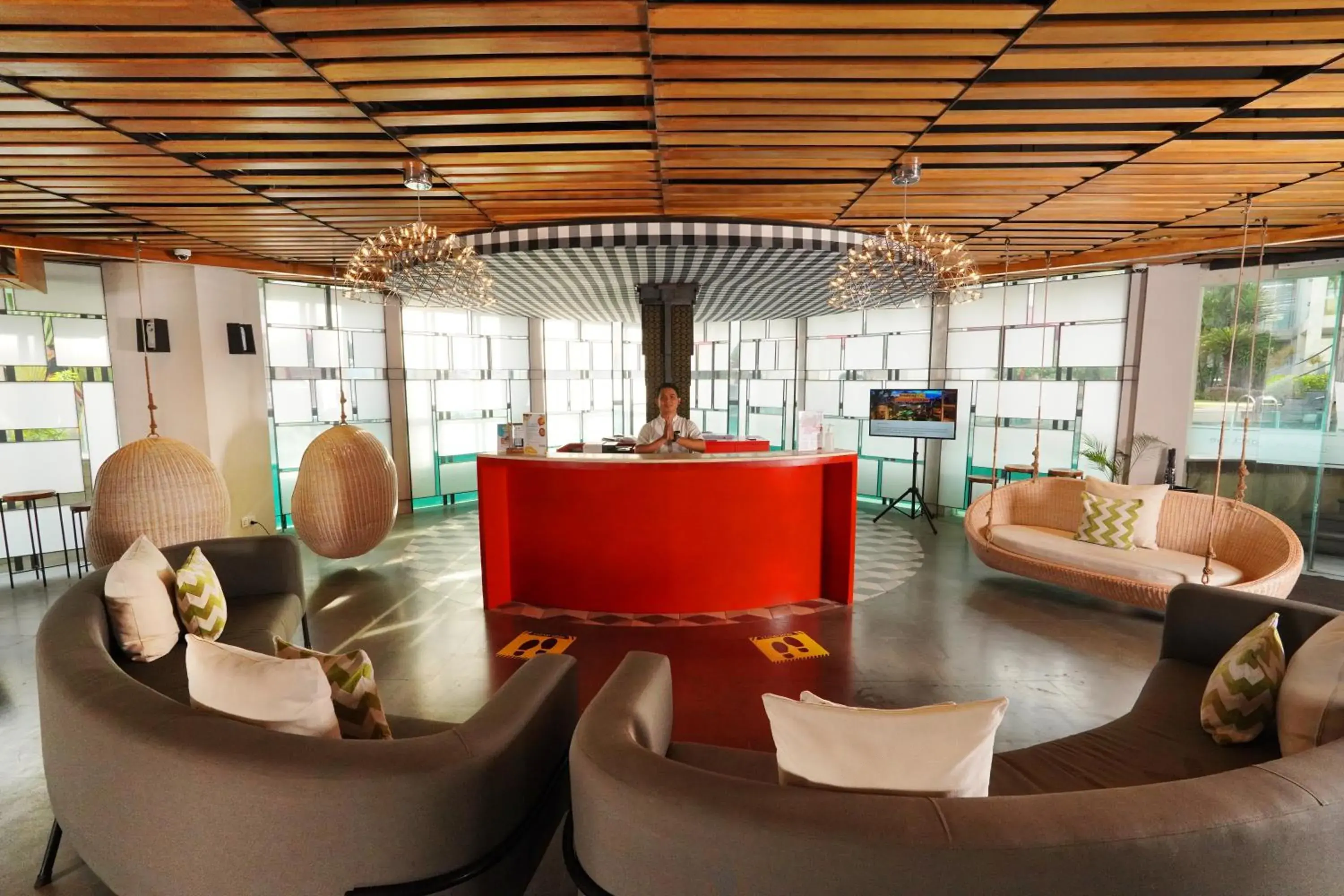 Lobby or reception in FuramaXclusive Ocean Beach Seminyak Bali Lobby or reception in FuramaXclusive Ocean Beach Seminyak Bali