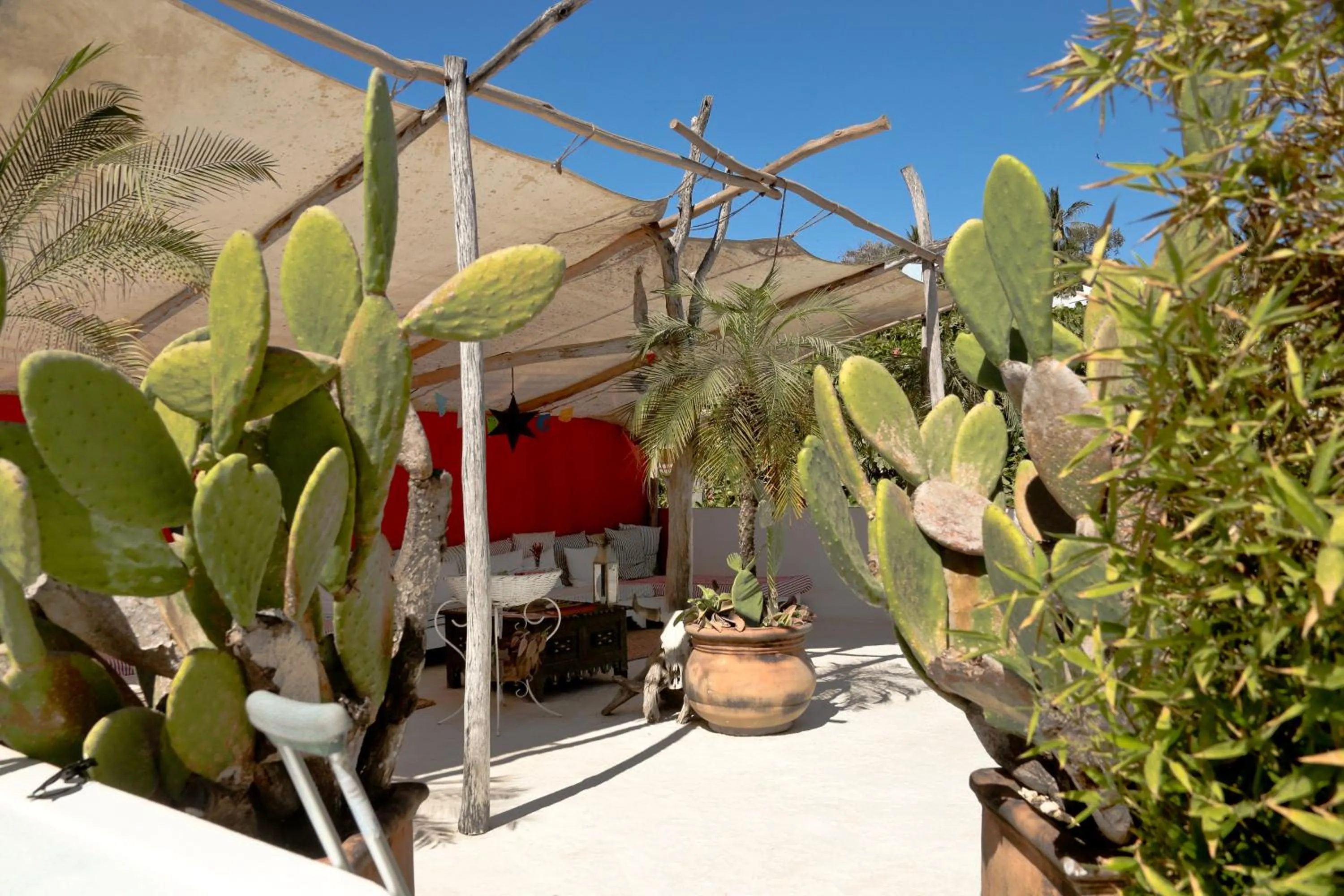 Patio in Petit Hotel Hafa