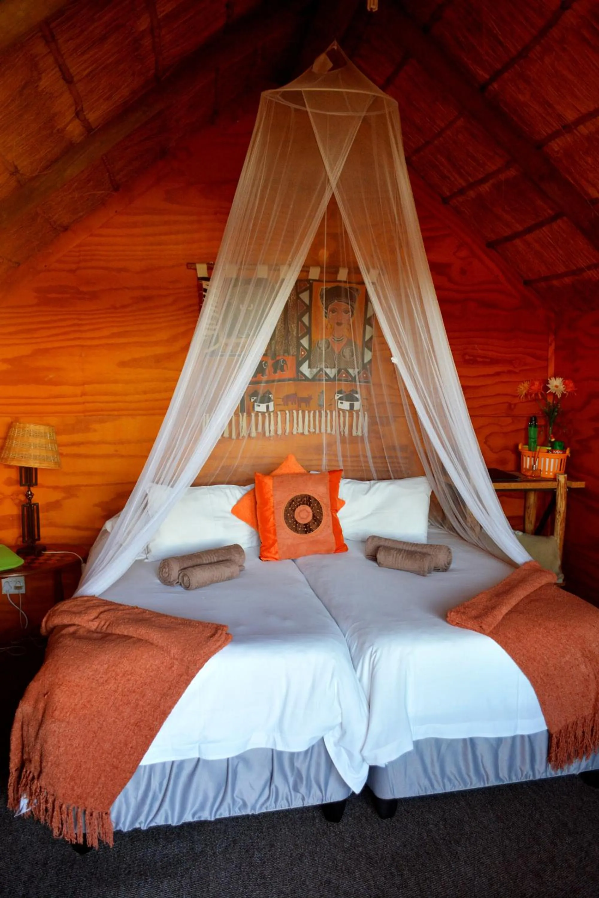 Bedroom, Bed in Addo Dung Beetle Guest Farm