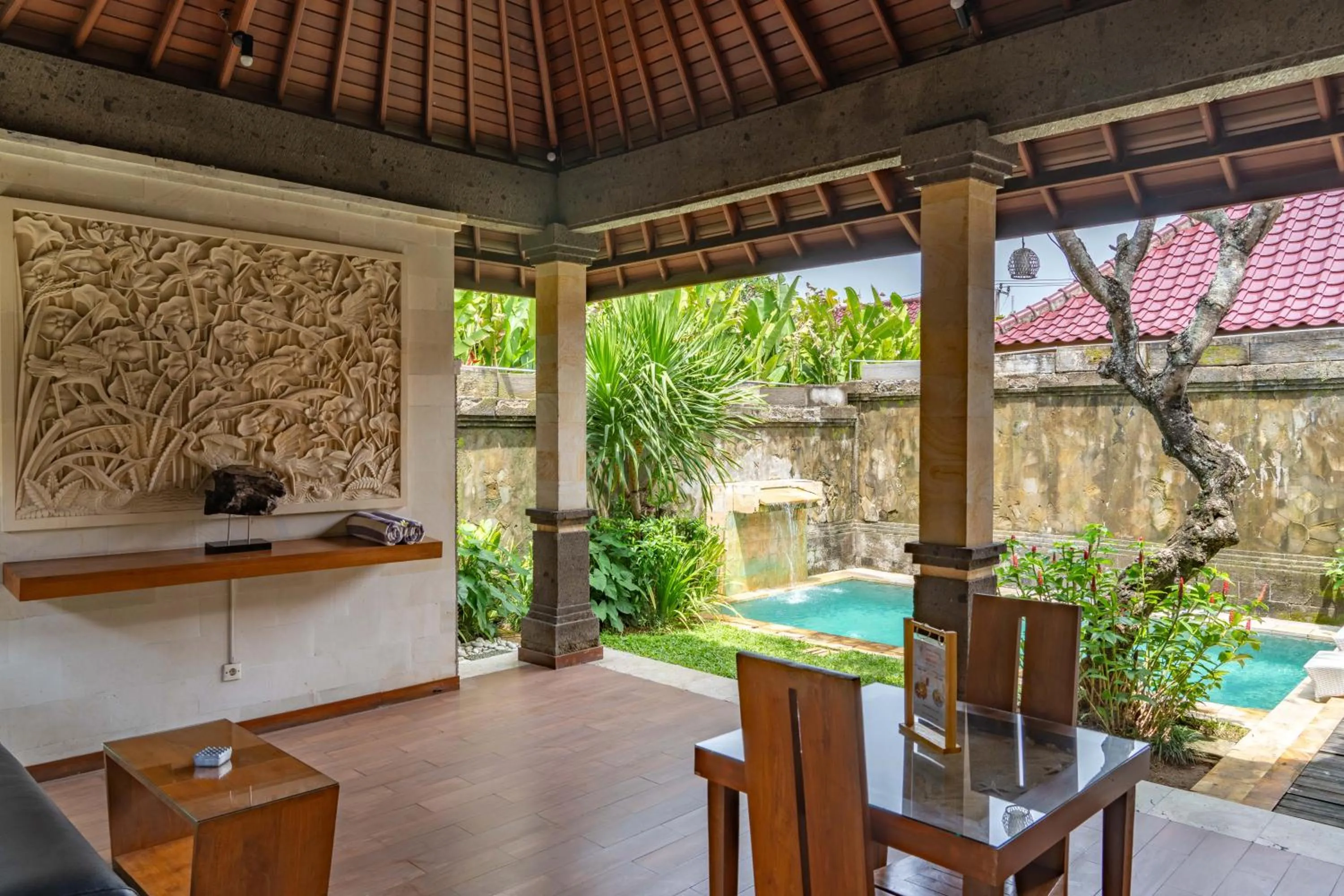 Dining area in Bali Prime Villas Seminyak by Kanaya Hospitality