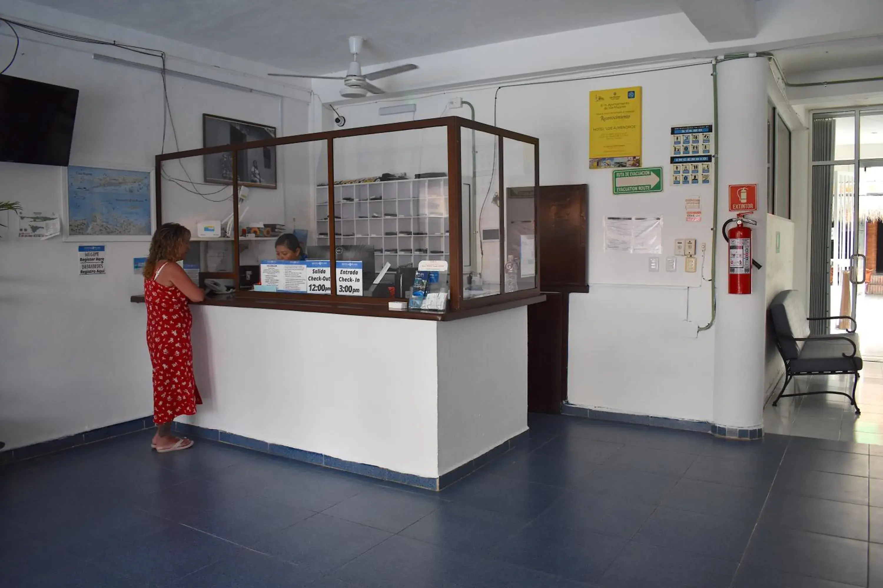 Lobby or reception in Plaza Almendros Hotel Isla Mujeres Lobby or reception in Plaza Almendros Hotel Isla Mujeres