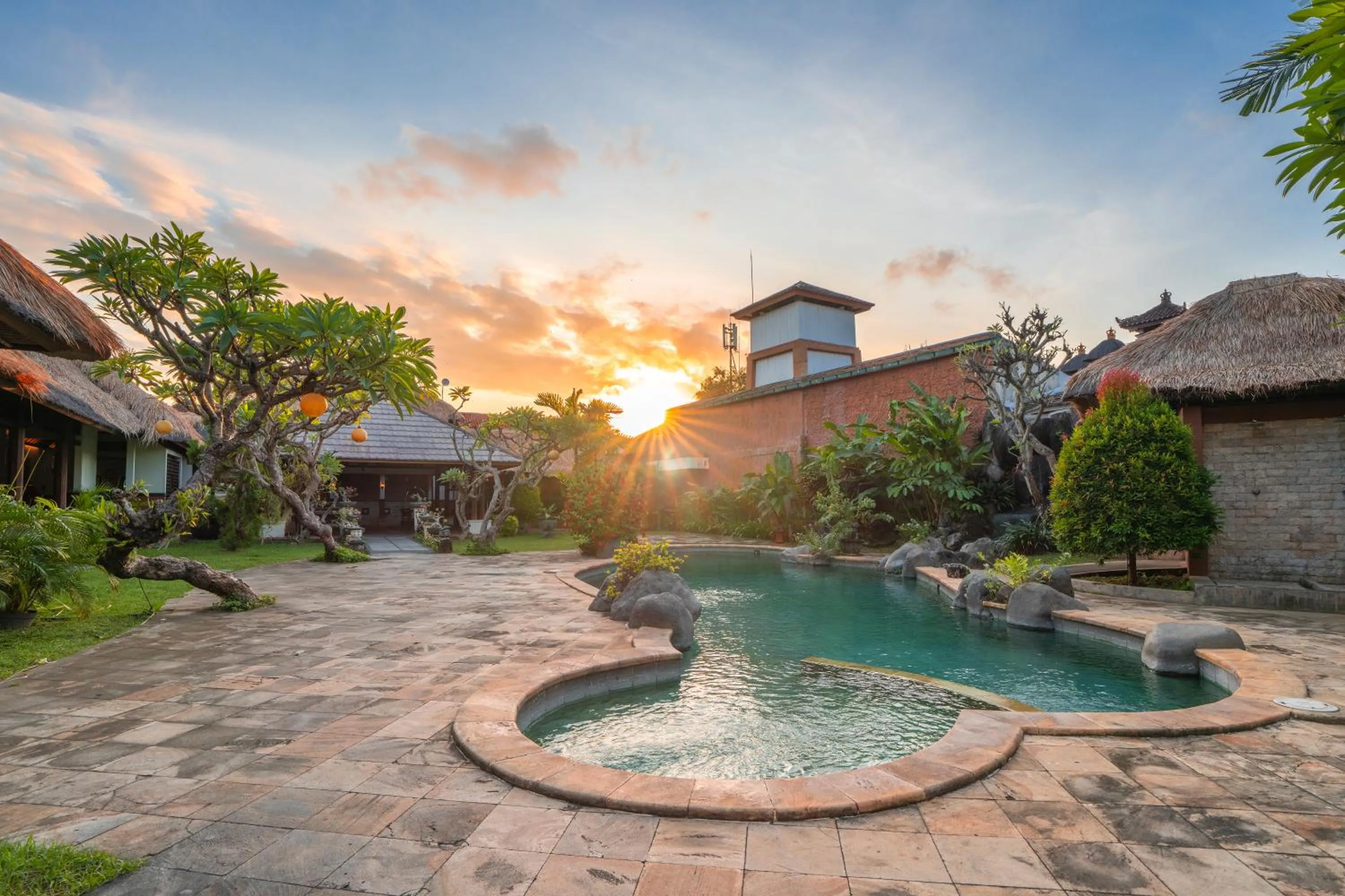 Swimming pool in Desamuda Village
