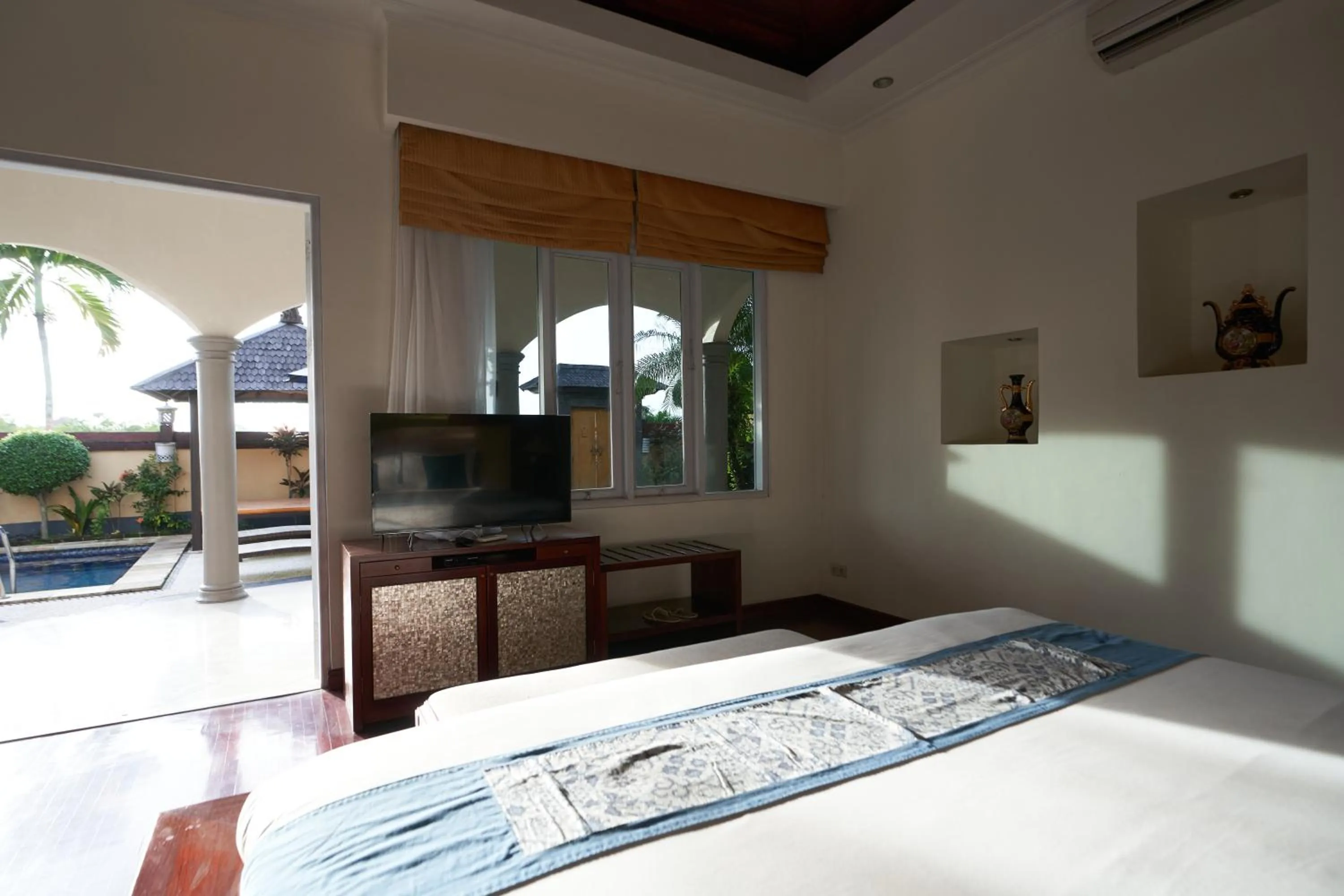 Patio, Bed in The Beverly Hills Bali Villas Jimbaran