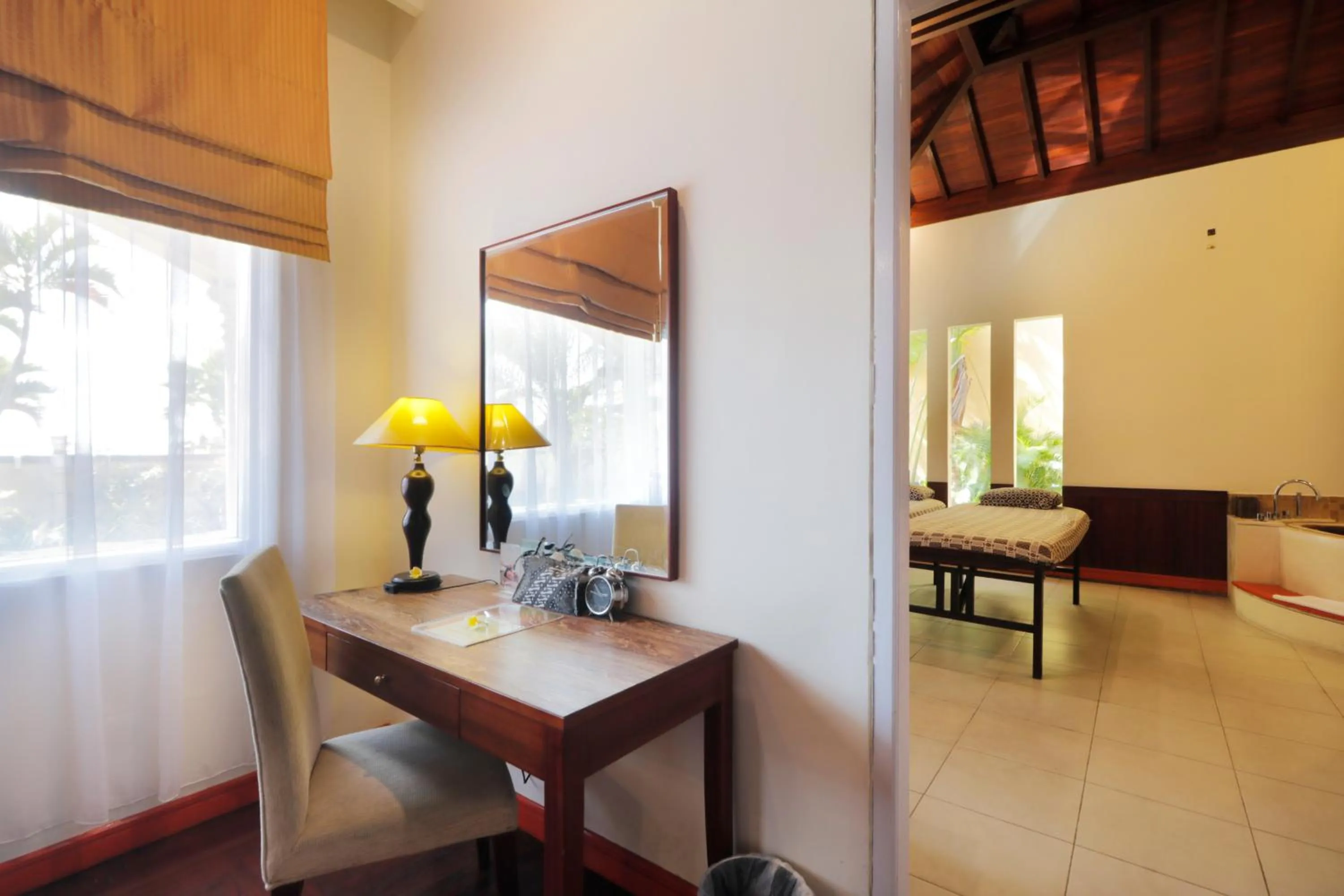 Living room, Bed in The Beverly Hills Bali Villas Jimbaran