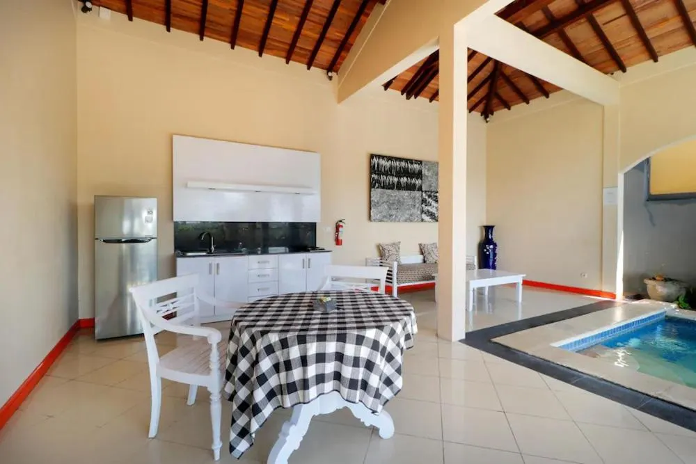 Kitchen or kitchenette in The Beverly Hills Bali Villas Jimbaran