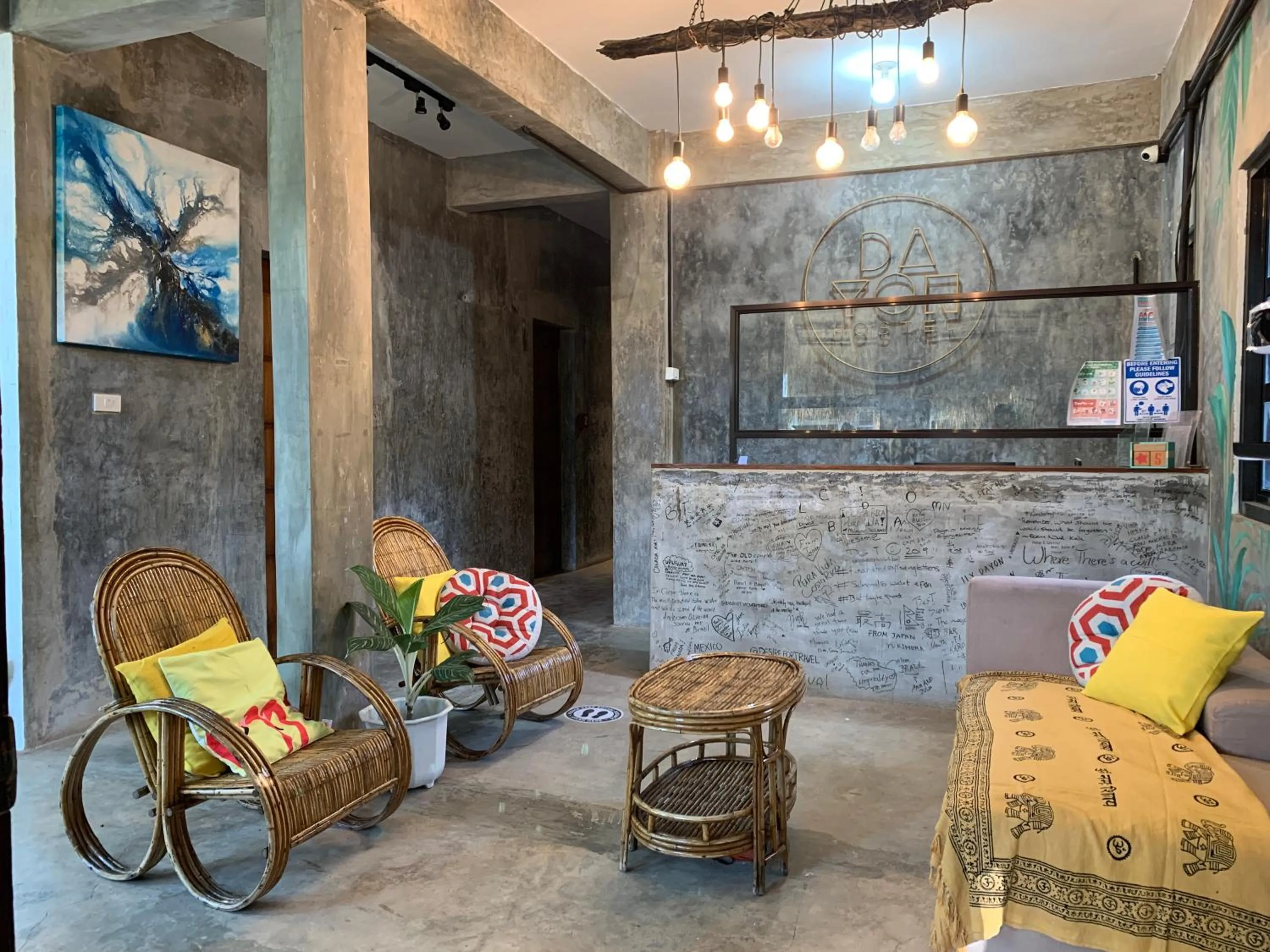 Lobby or reception in Dayon Hostel