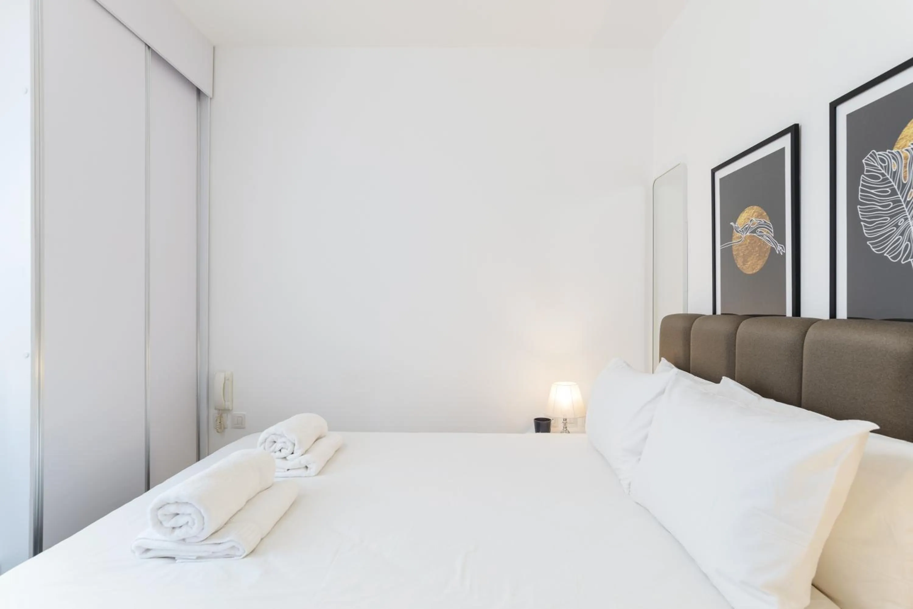 Bedroom, Bed in Quiet Hideaway & Terrace near Beach by FeelHome