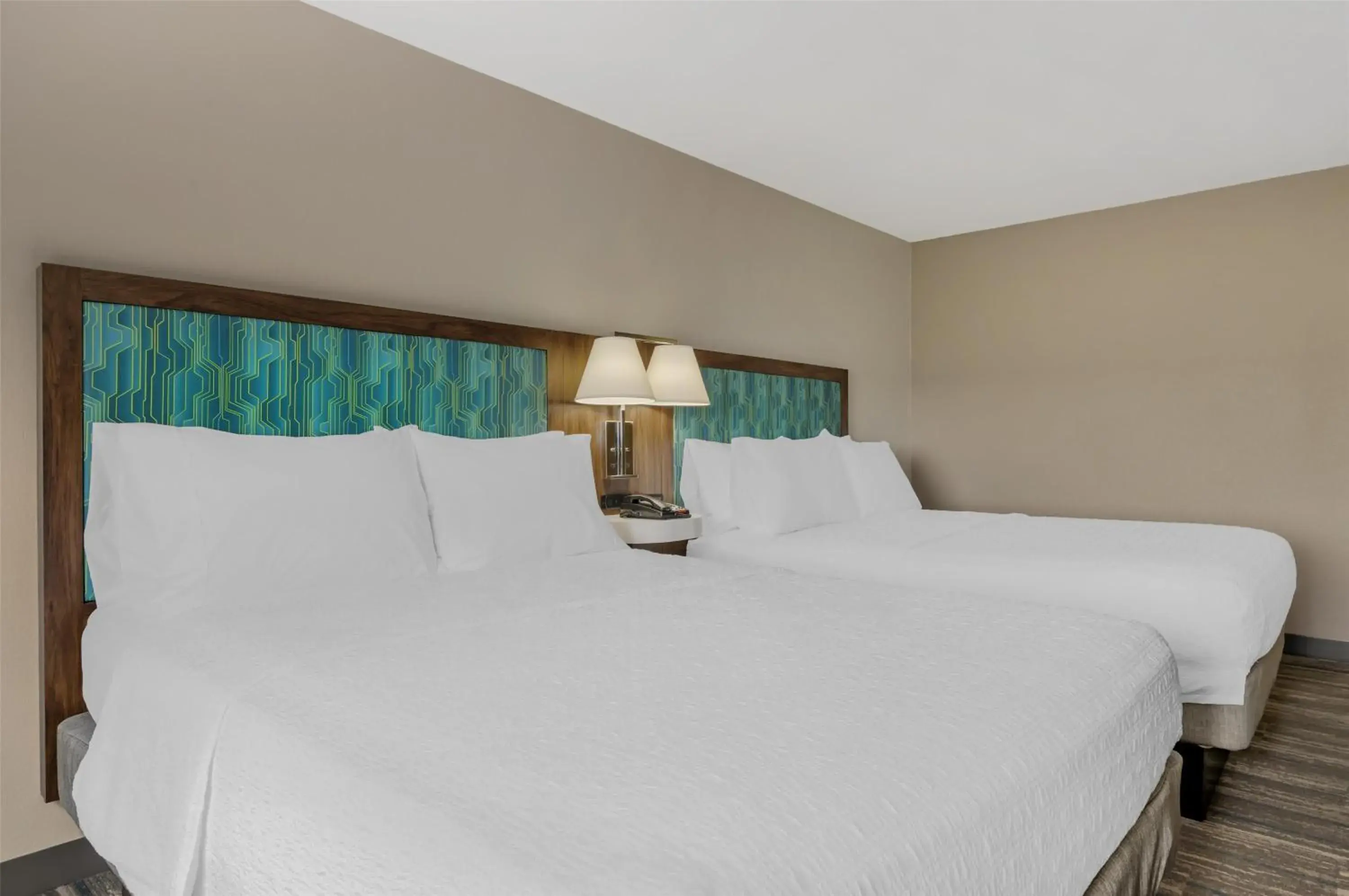 Room with Two Queen Beds - Non-Smoking in Hampton Inn & Suites Crawfordsville Room with Two Queen Beds - Non-Smoking in Hampton Inn & Suites Crawfordsville