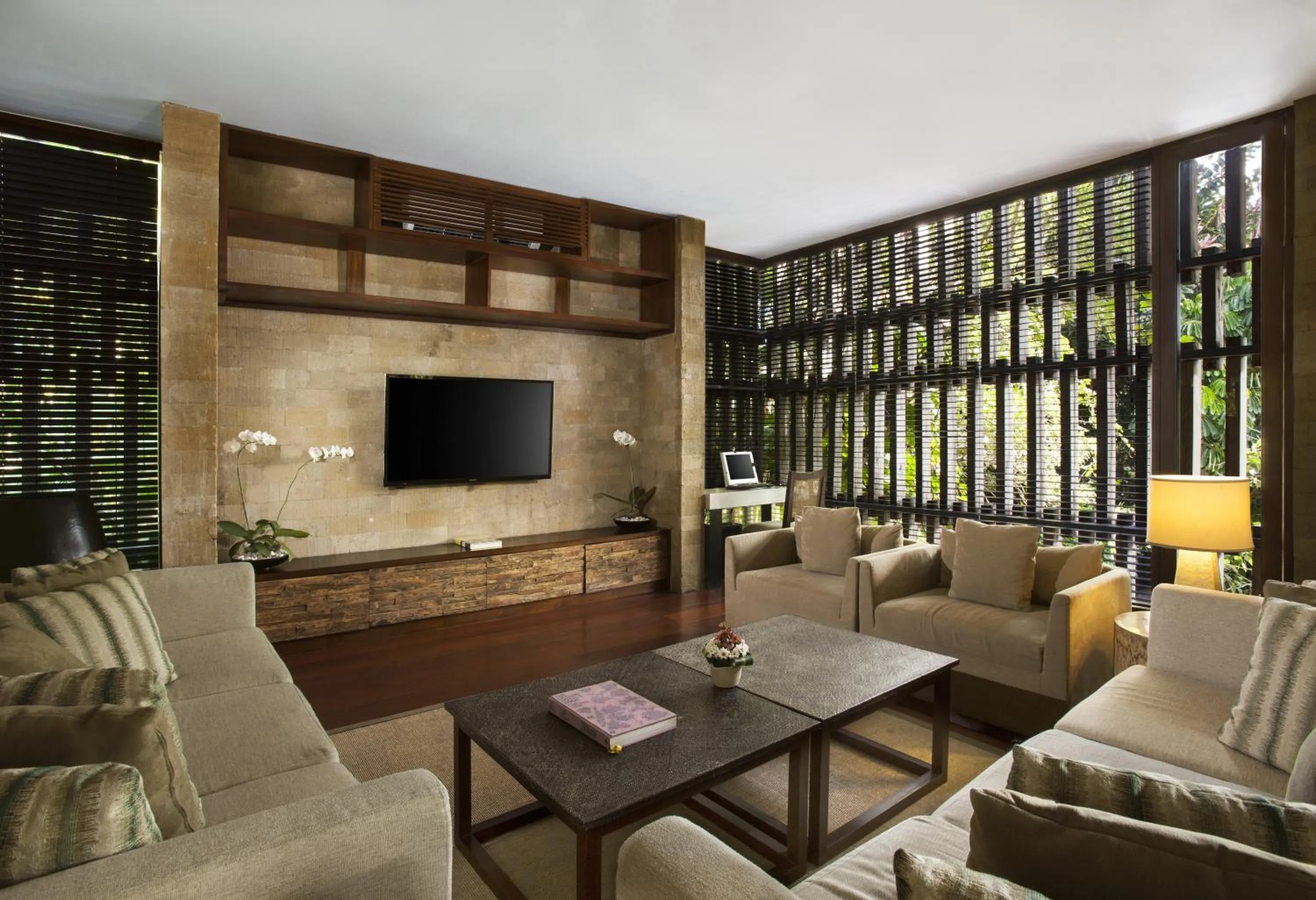 Communal lounge/ TV room in The Elysian Boutique Villa Hotel