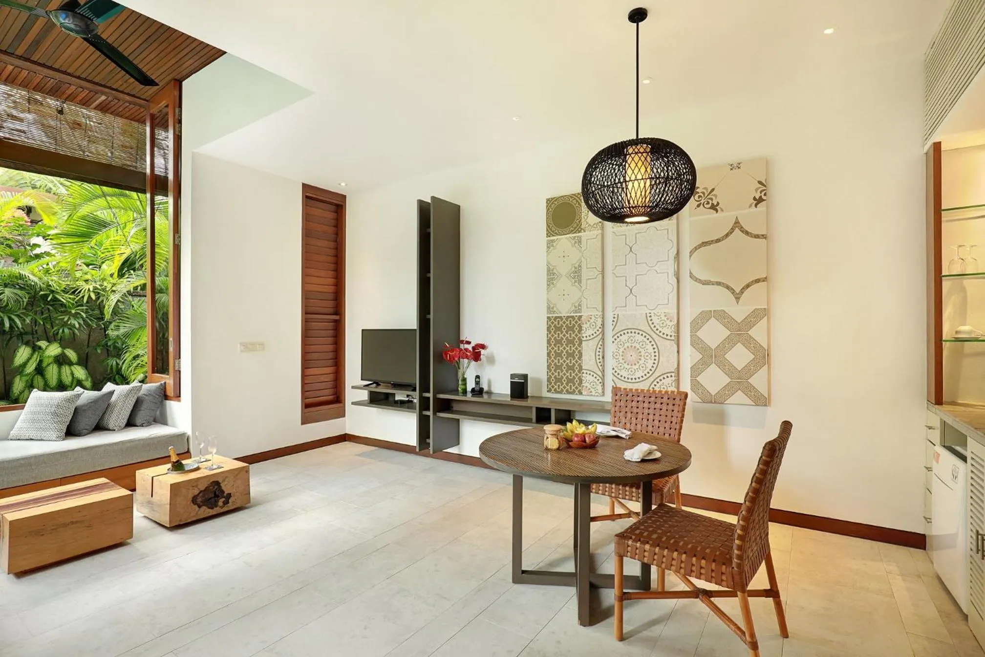 Seating area in The Elysian Boutique Villa Hotel