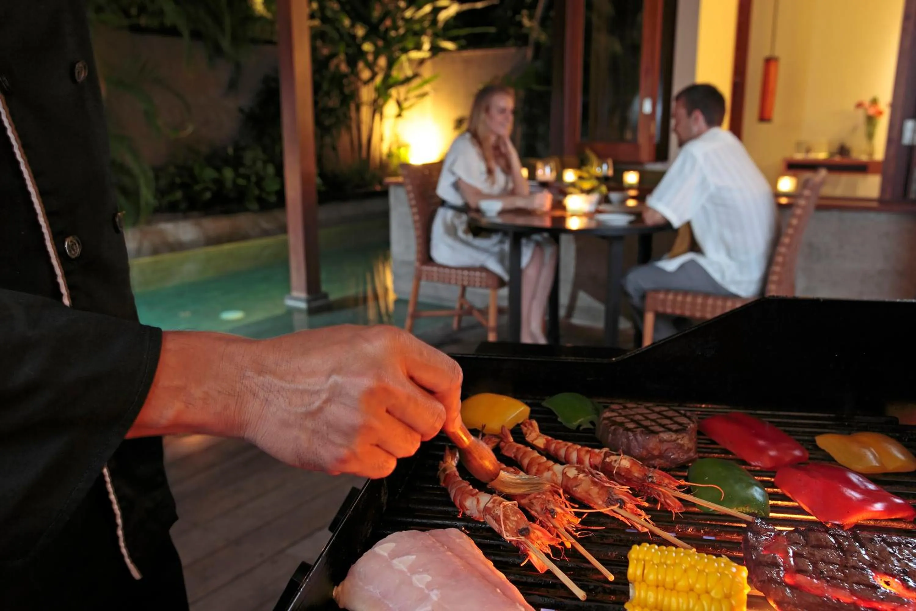 BBQ facilities in The Elysian Boutique Villa Hotel