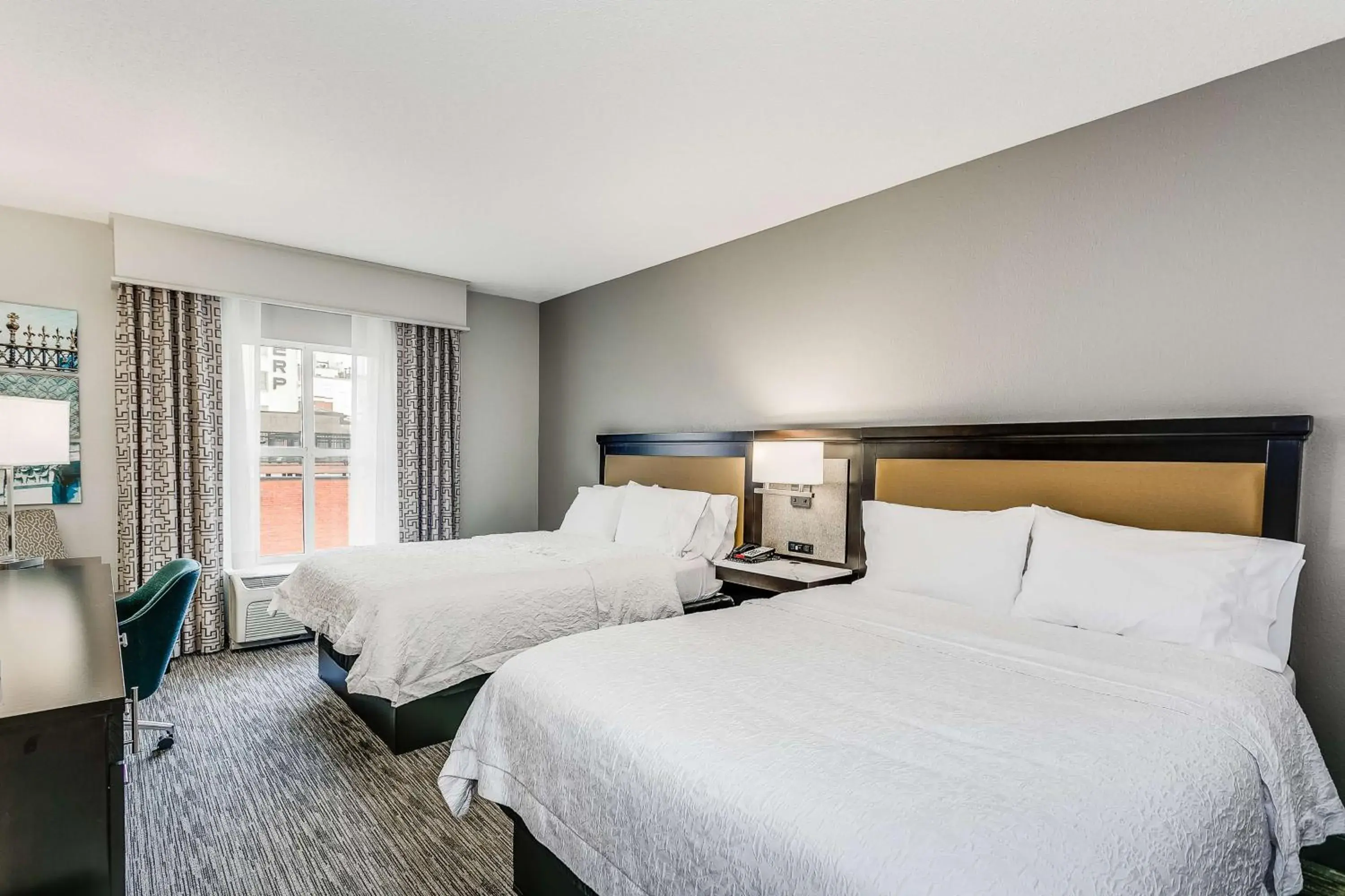 Room with Two Queen Beds - single occupancy - Non-Smoking in Hampton Inn & Suites Mobile - Downtown Historic District Room with Two Queen Beds - single occupancy - Non-Smoking in Hampton Inn & Suites Mobile - Downtown Historic District