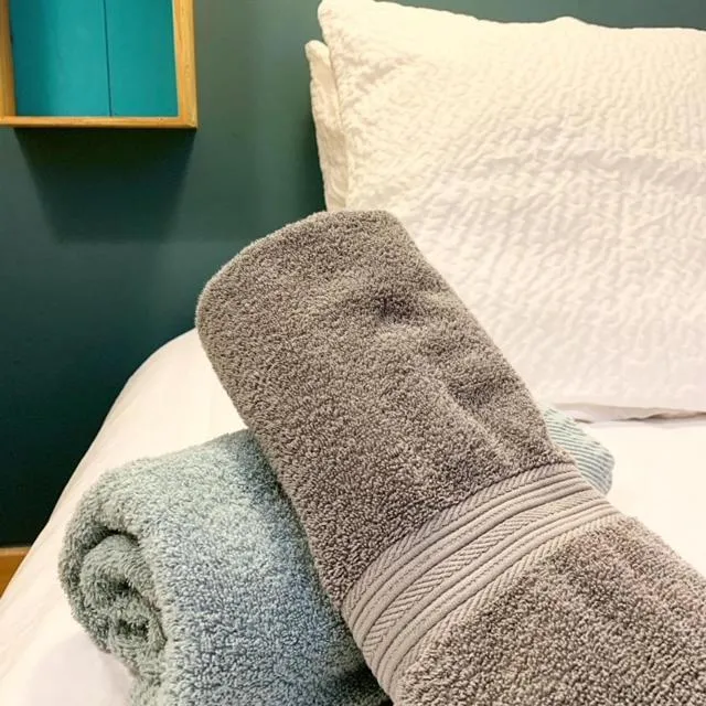 Bed in Au Cheval Blanc - appartements et chambres d'hôtes