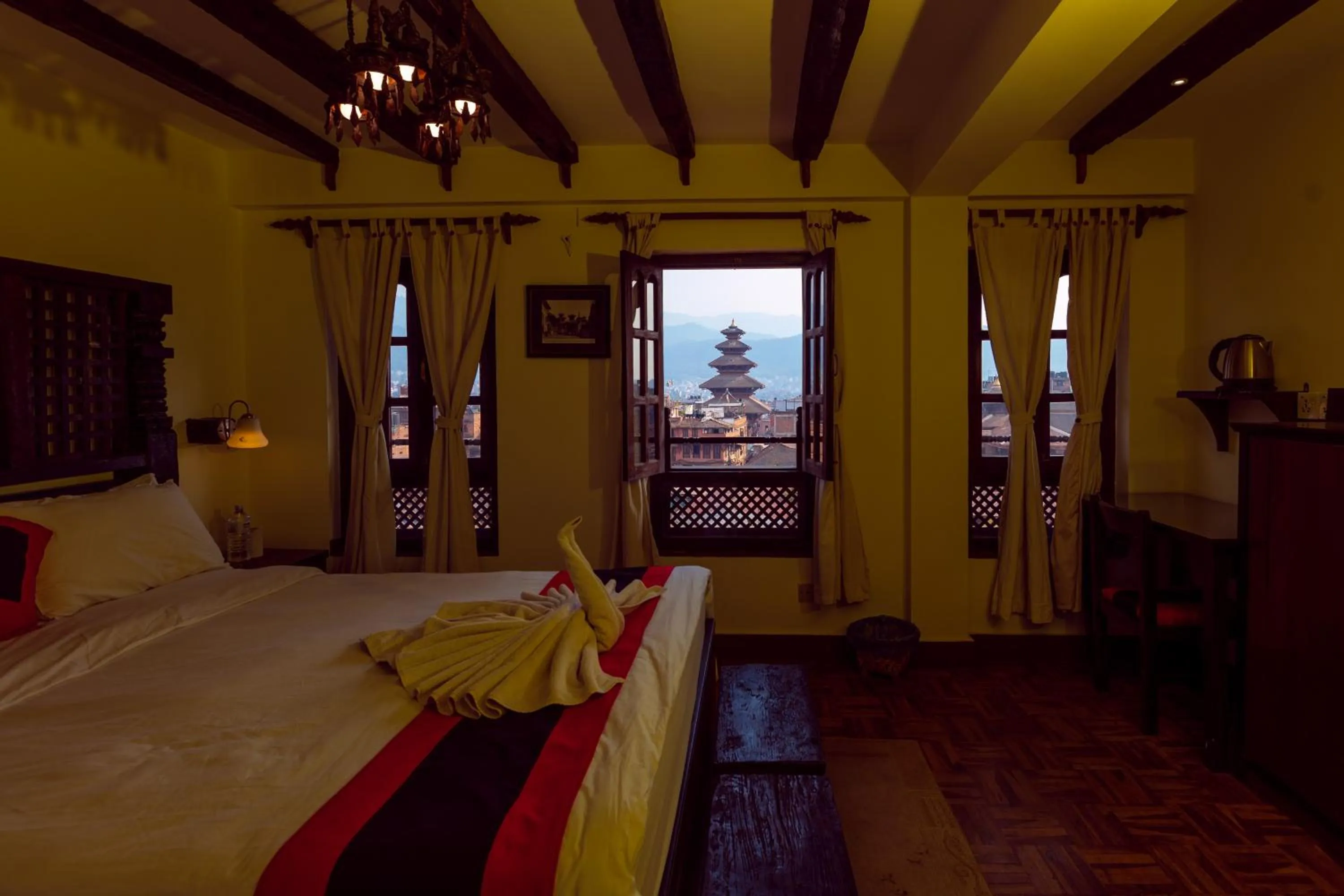 View (from property/room), Bed in Vajra Boutique Hotel