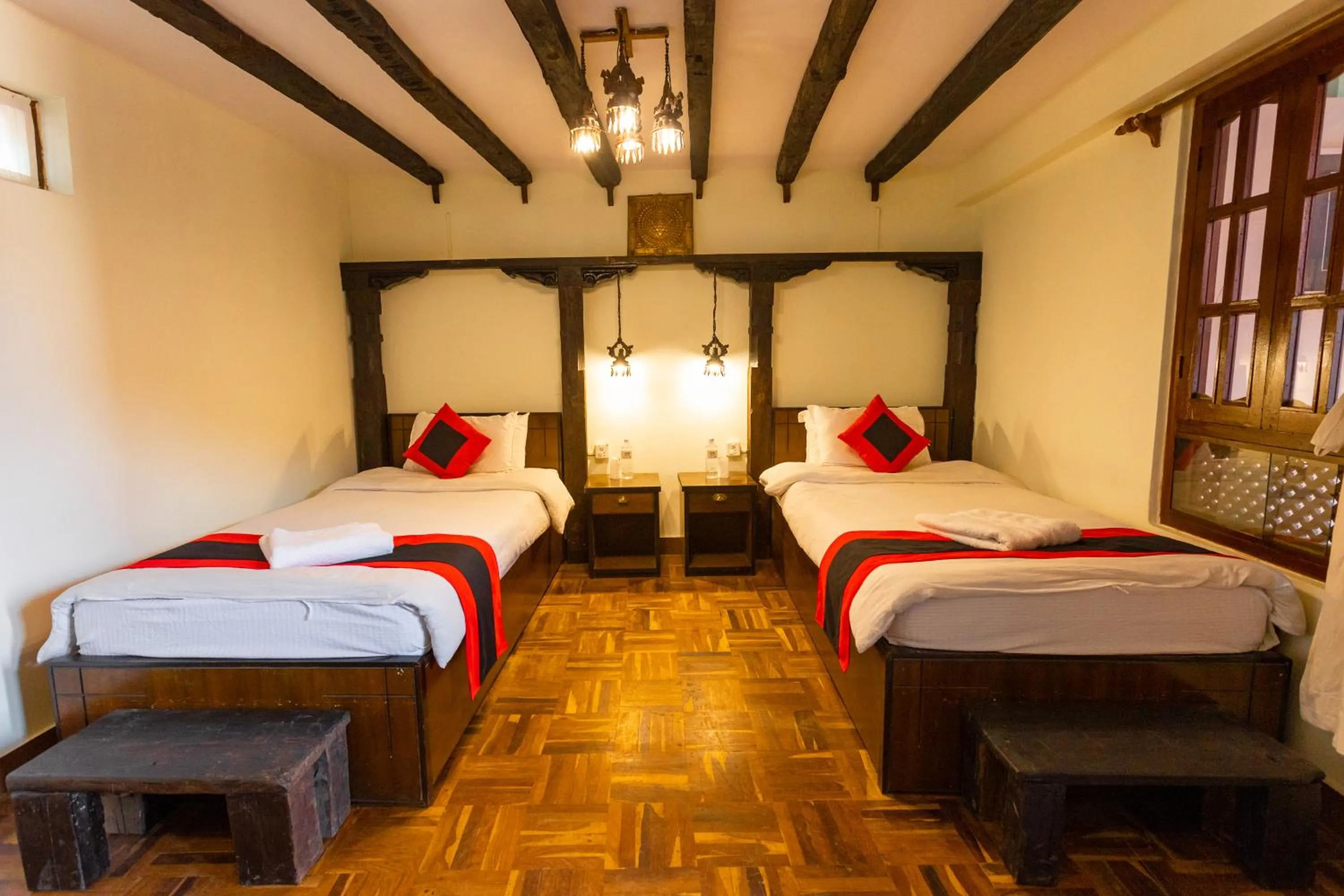 Bed in Vajra Boutique Hotel
