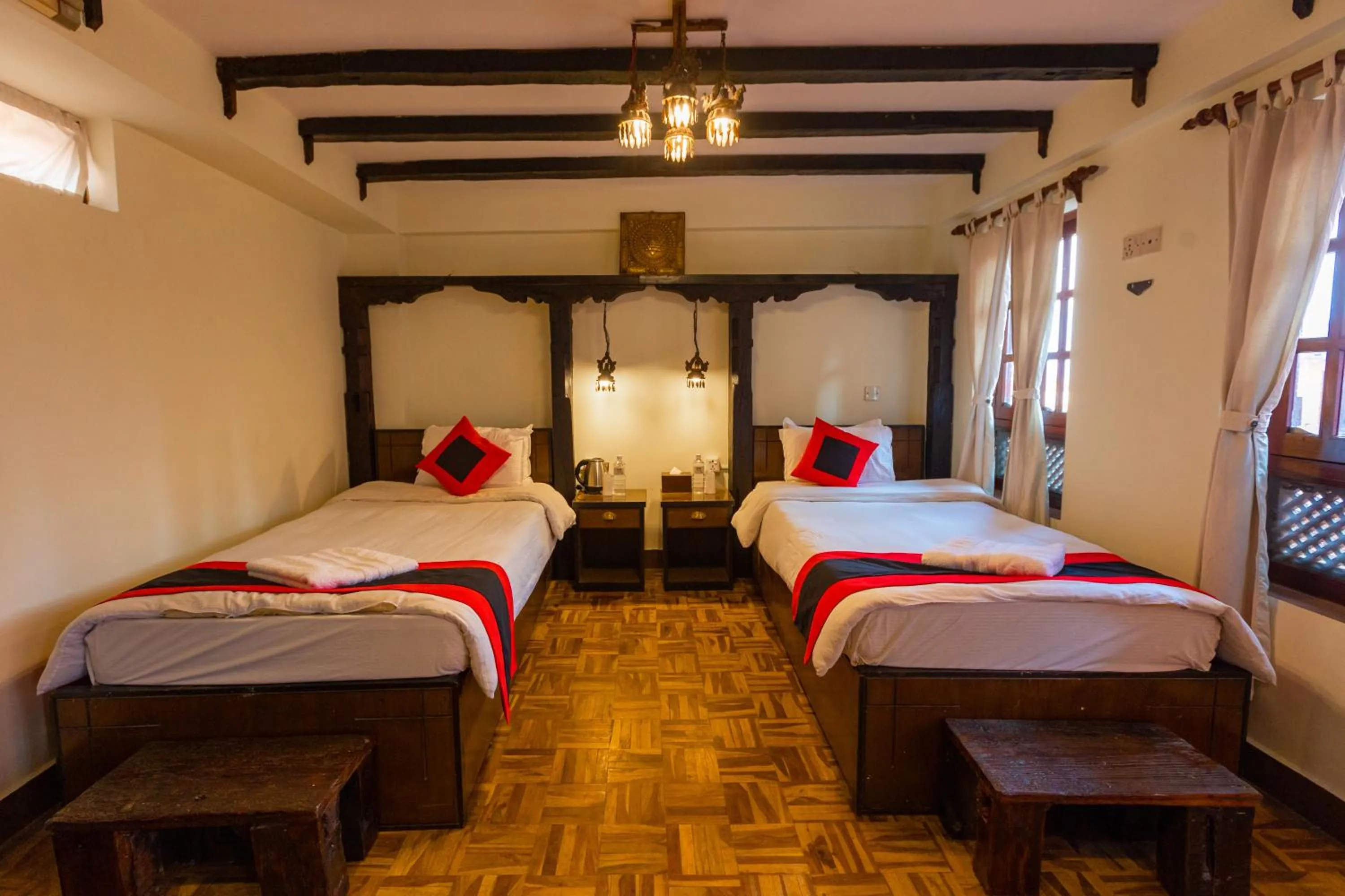 Bed in Vajra Boutique Hotel