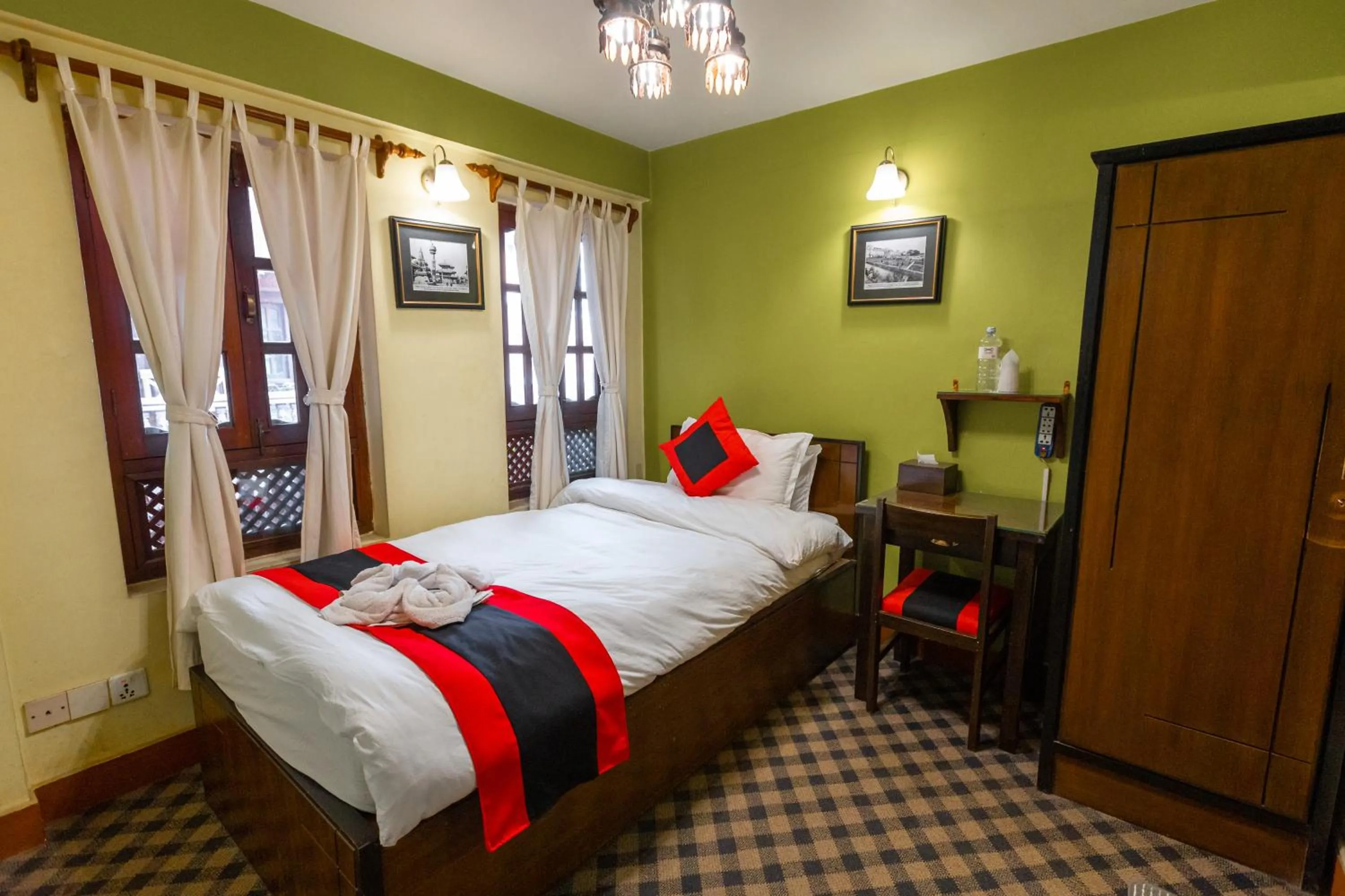 Bed in Vajra Boutique Hotel