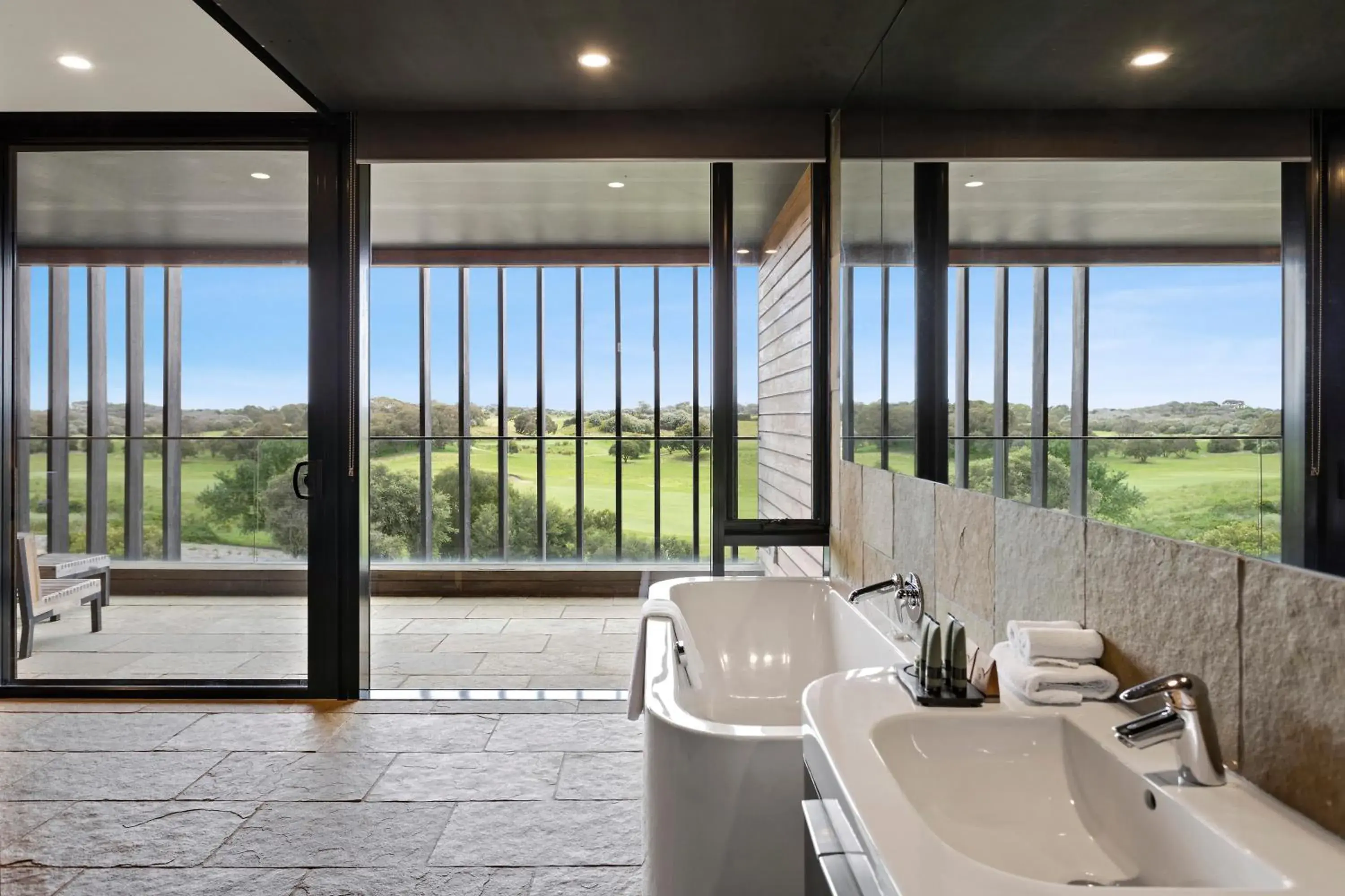 Bathroom in Peppers Moonah Links Resort Bathroom in Peppers Moonah Links Resort