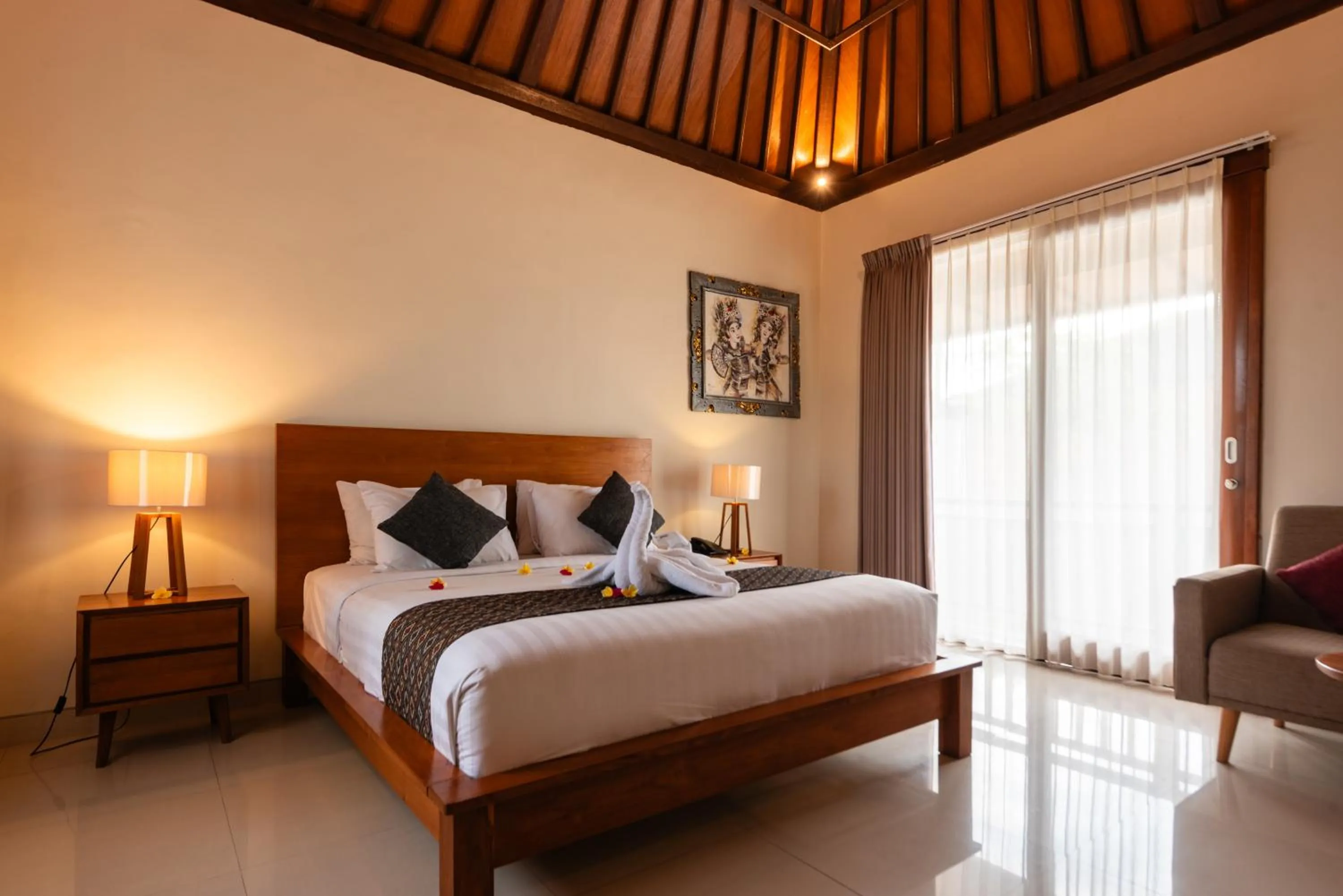 Bed in Bali Ayu Hotel & Villas