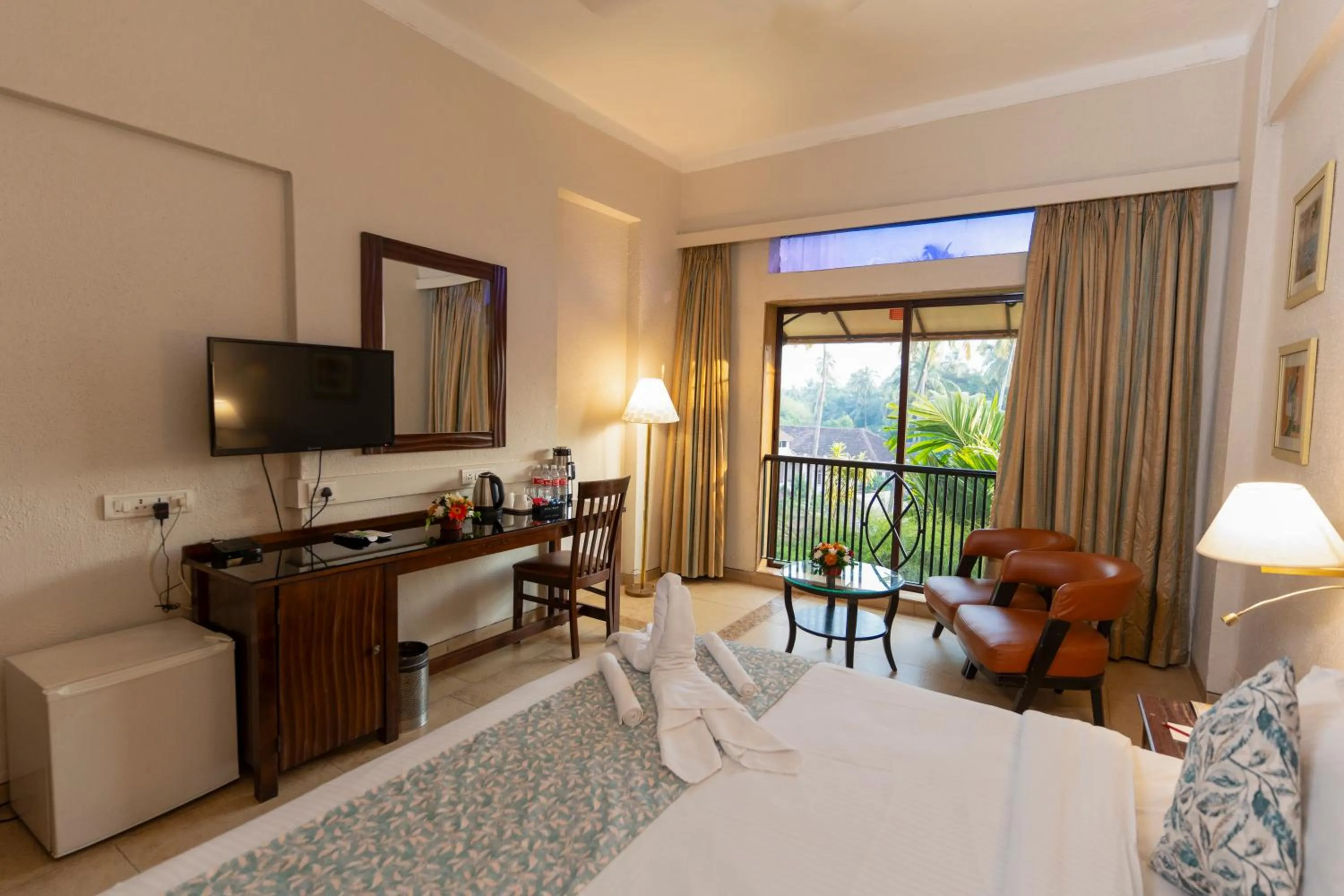 Bedroom, Bed in Neelam's The Grand Hotel Goa