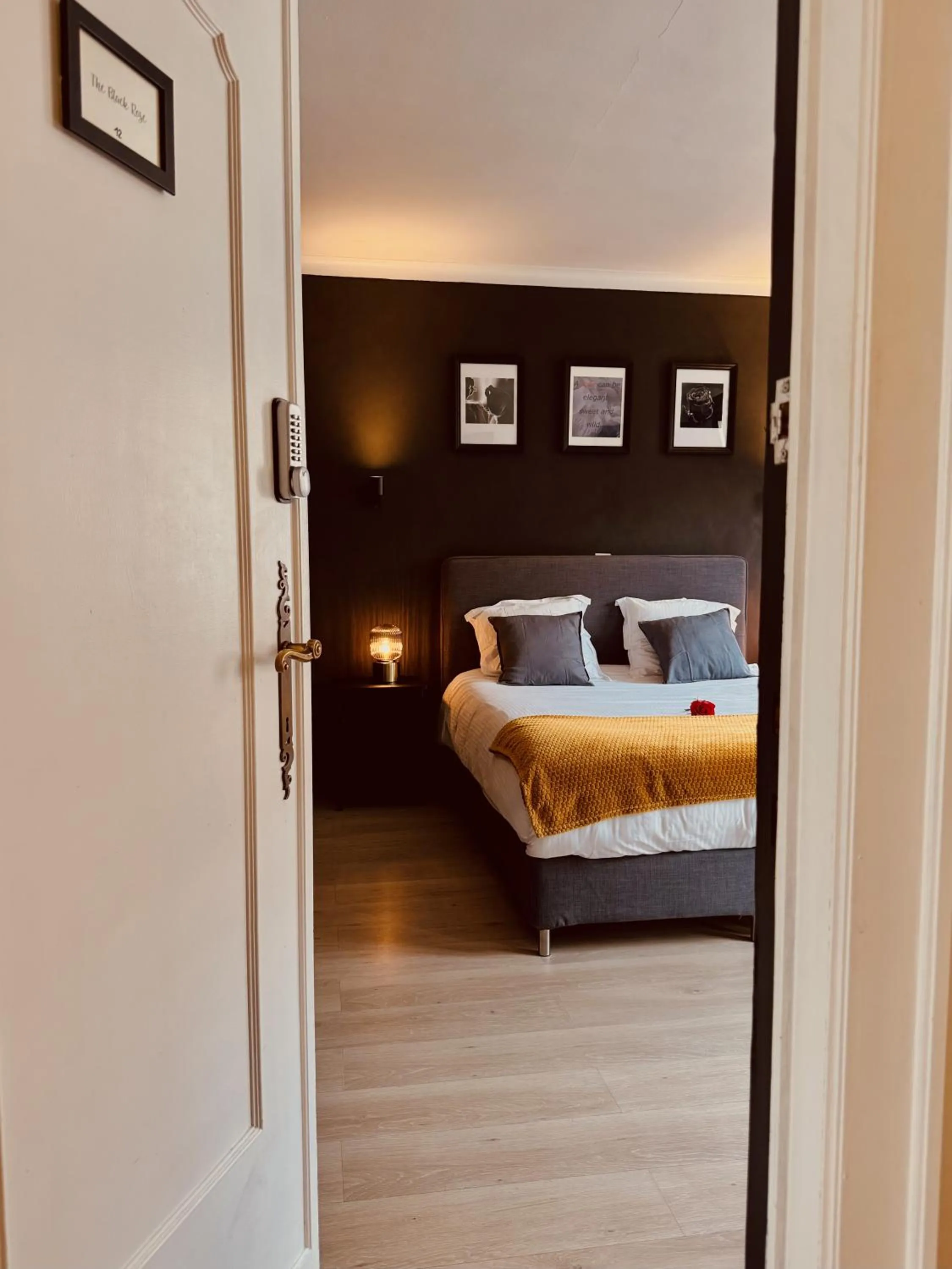 Bed in The Rose Suites