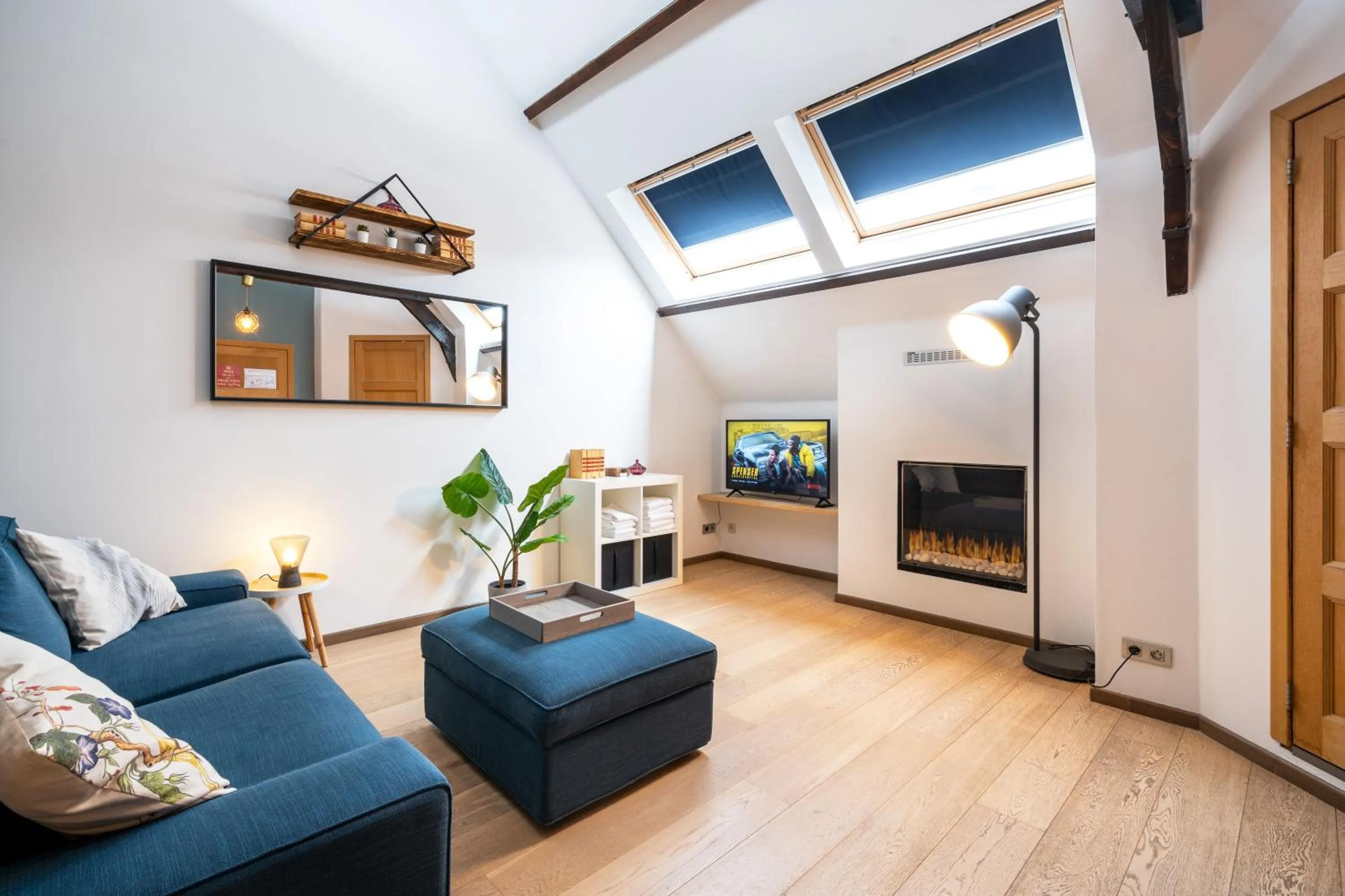 Living room in The Rose Suites