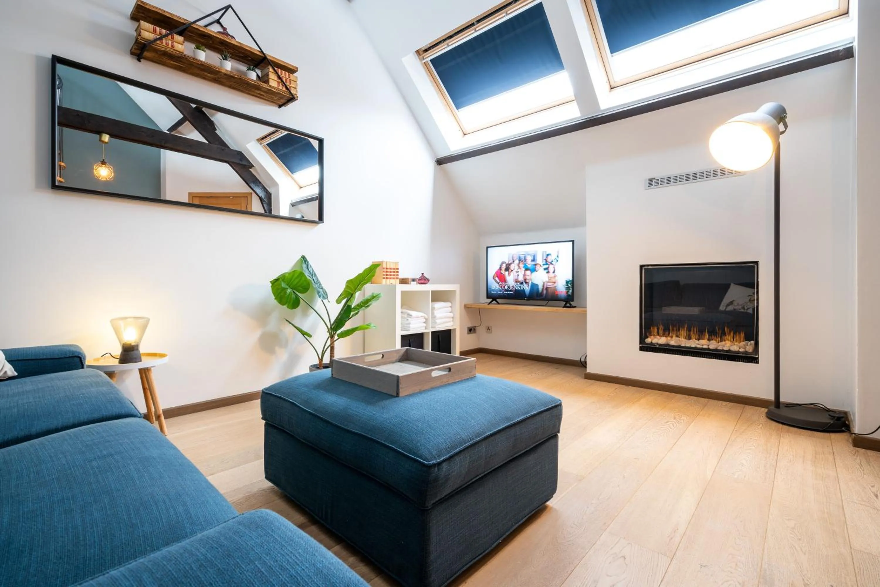 Living room in The Rose Suites
