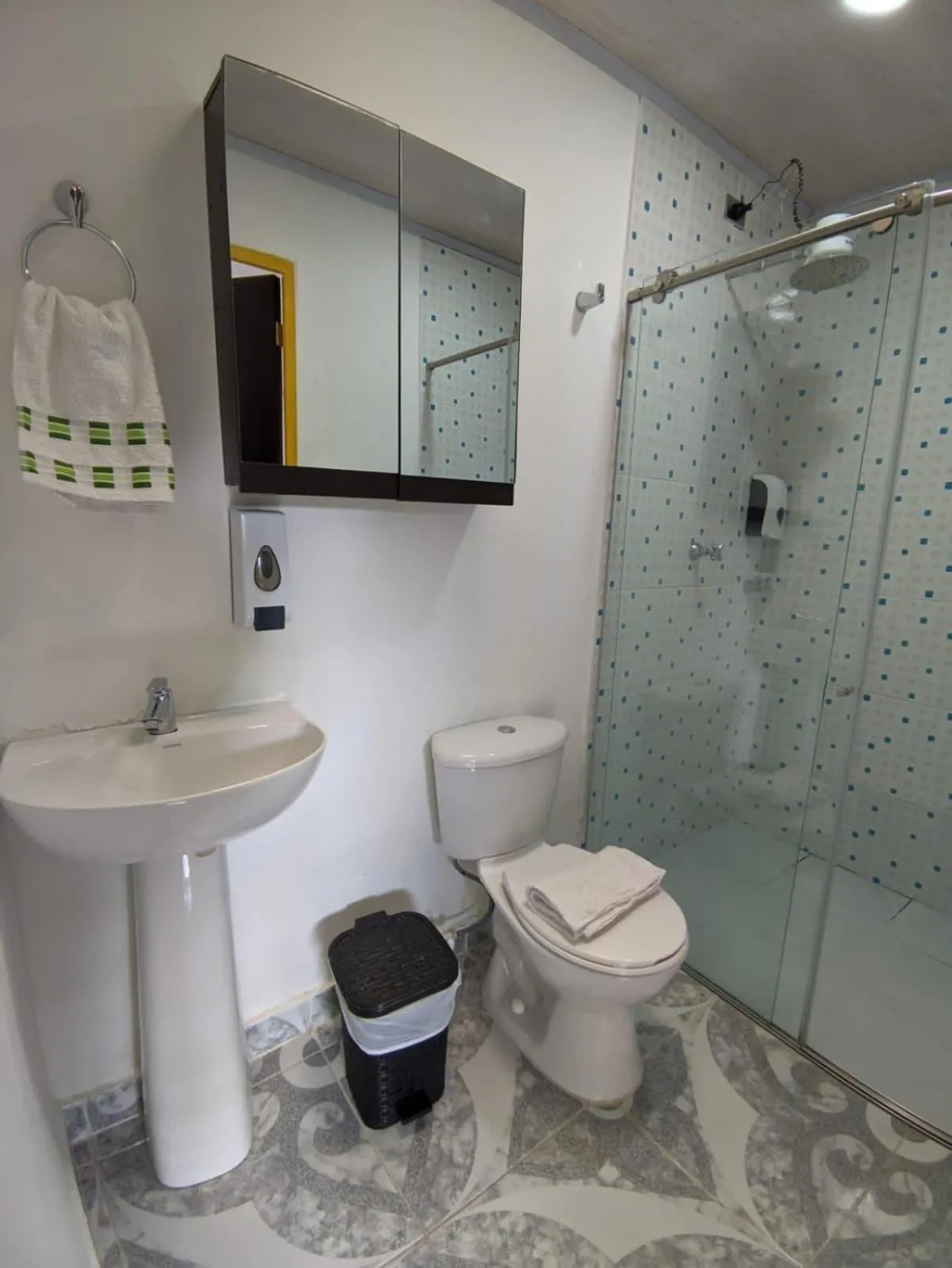 Shower in Hotel Villa Bosco