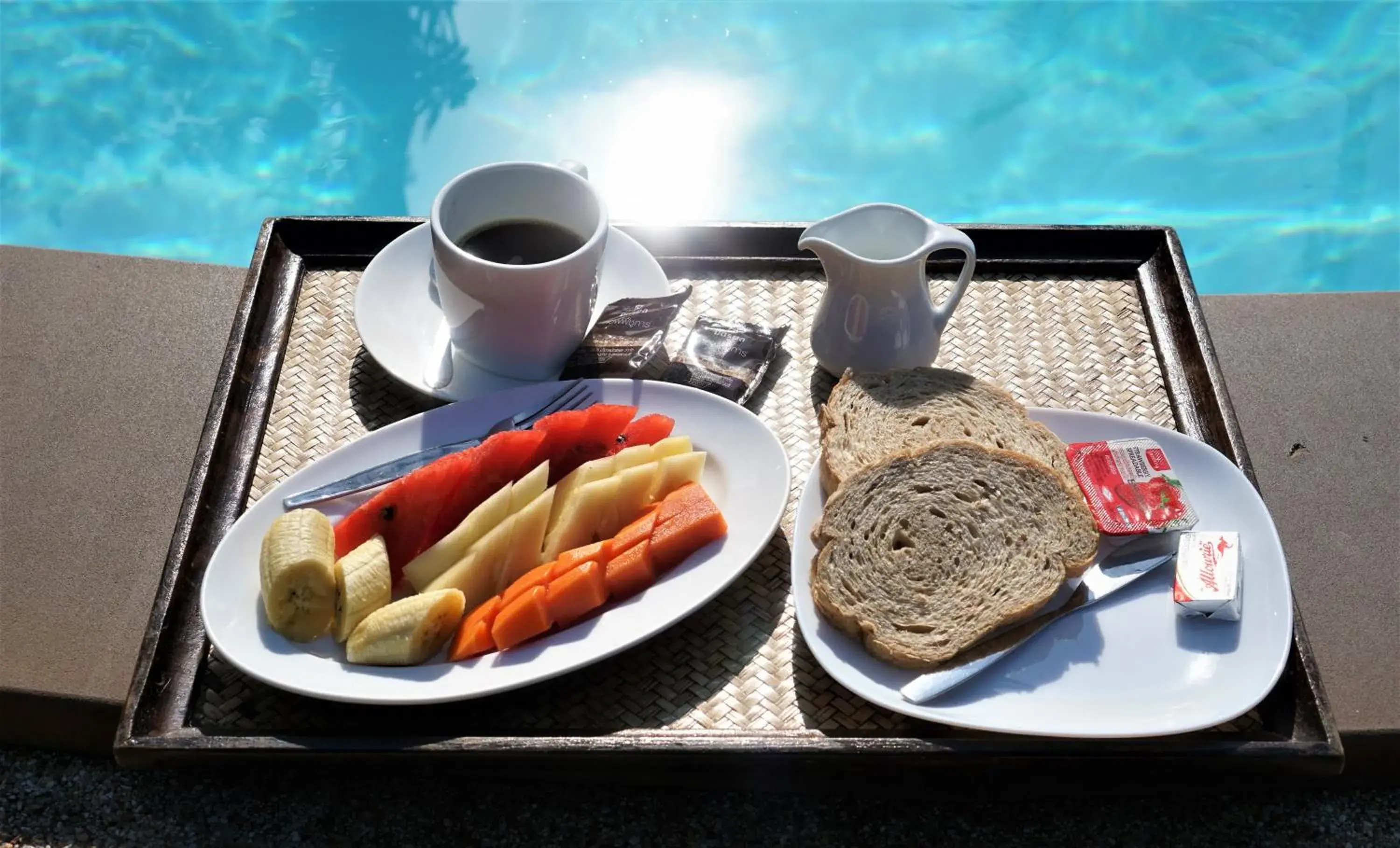 Continental breakfast in Morning Star Resort Continental breakfast in Morning Star Resort