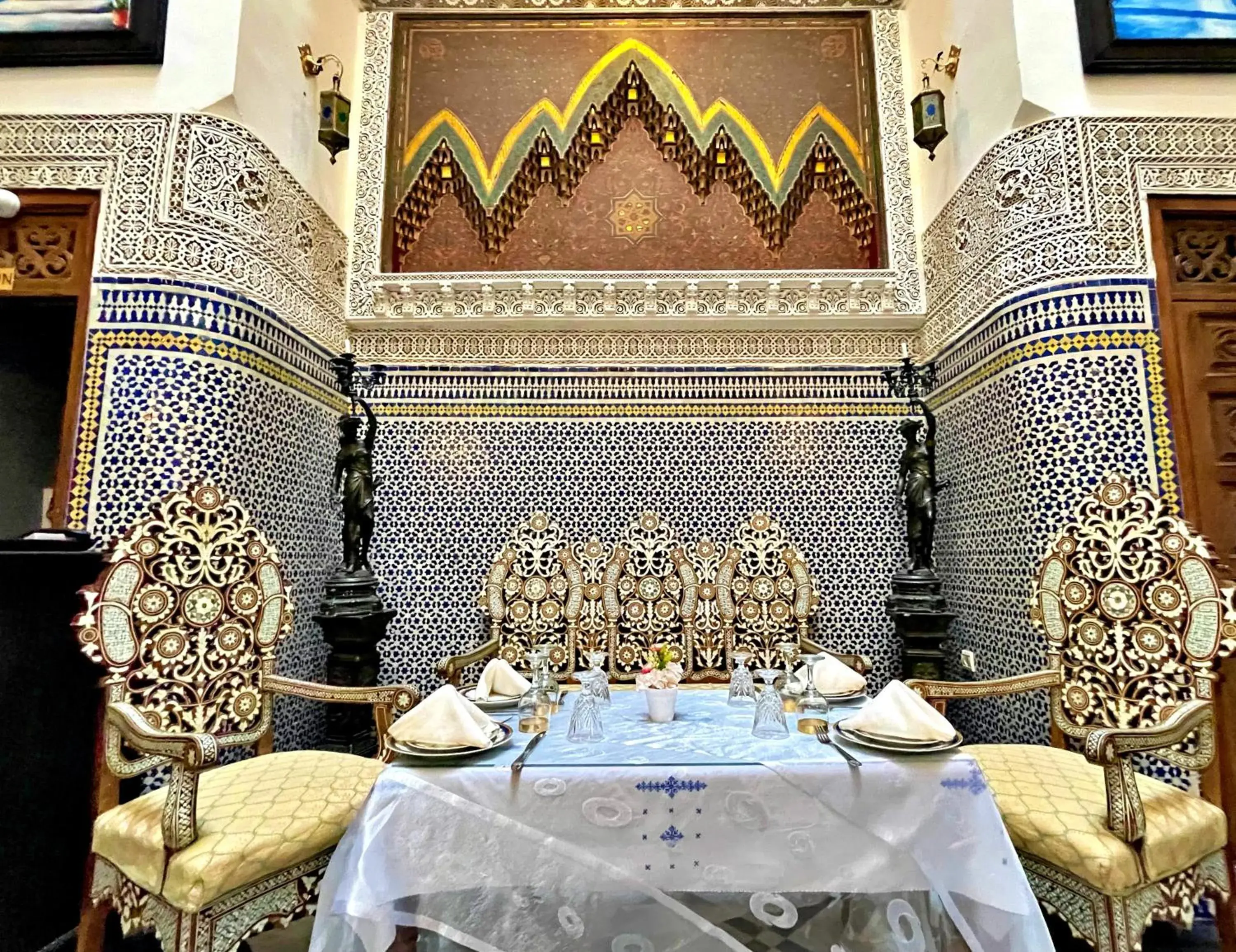 Lobby or reception in Riad Dar Guennoun - Luxury Suites in the Heart of Fes Lobby or reception in Riad Dar Guennoun - Luxury Suites in the Heart of Fes
