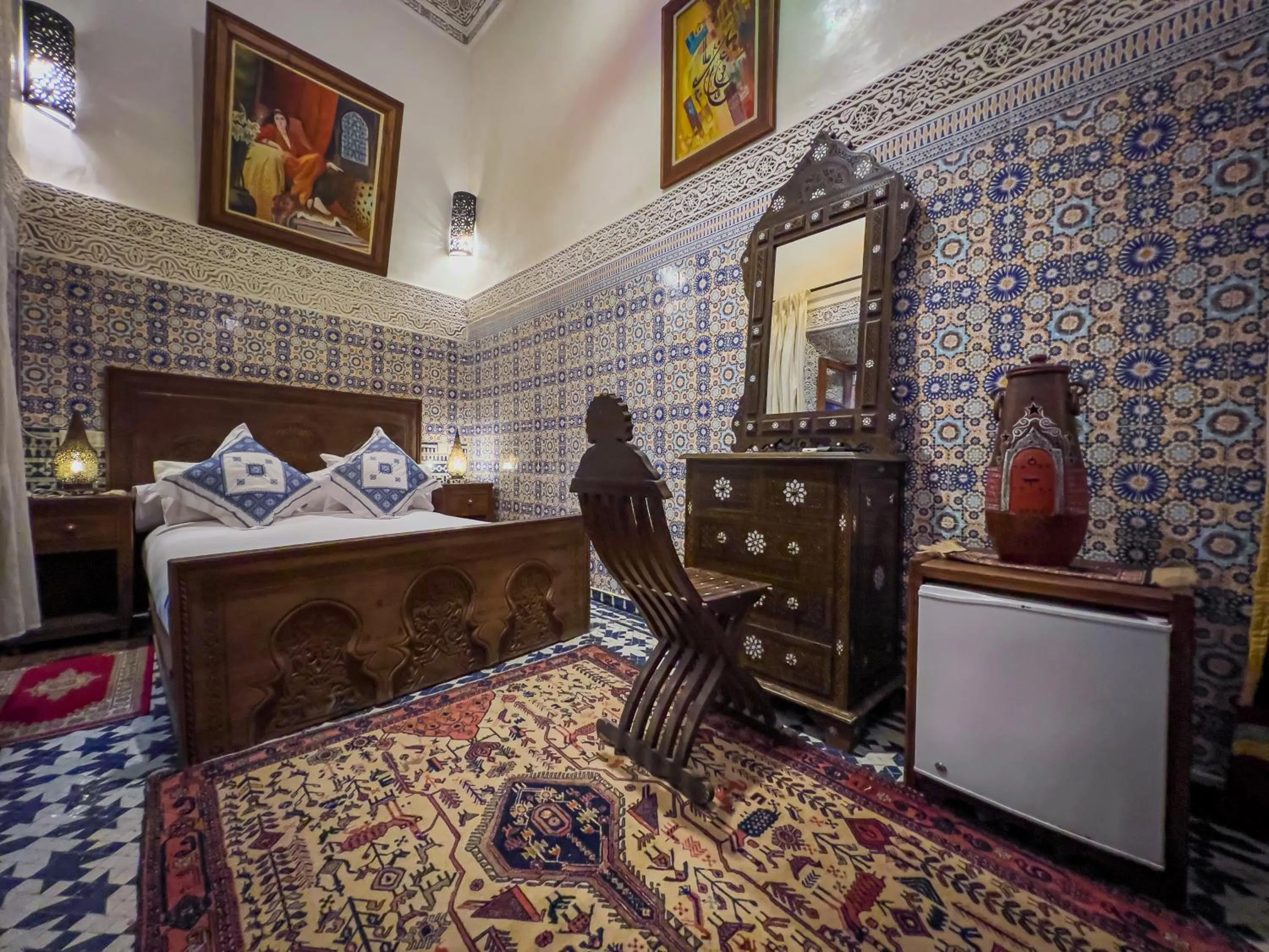 Bedroom, Bed in Riad Dar Guennoun - Luxury Suites in the Heart of Fes