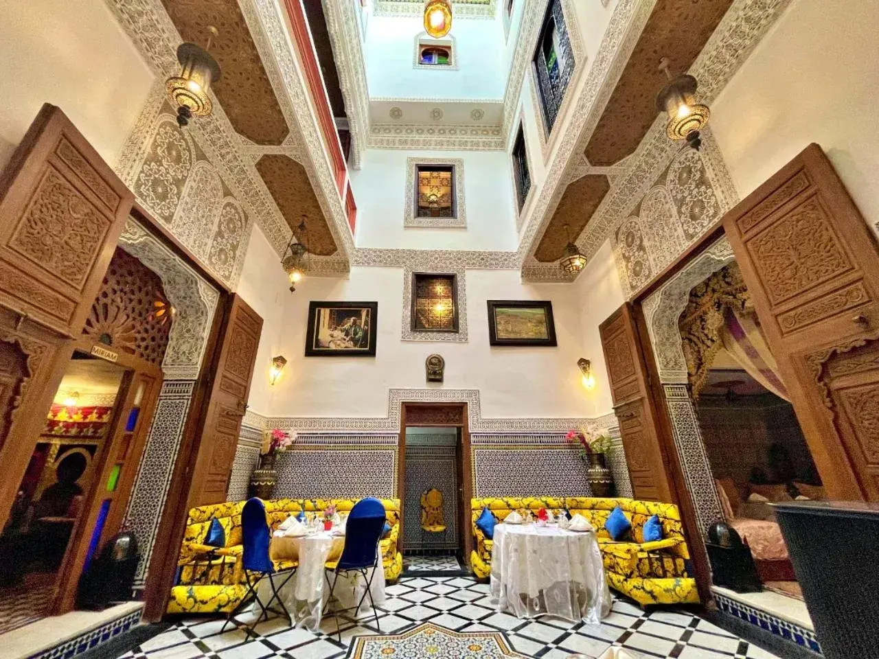 Lobby or reception in Riad Dar Guennoun - Luxury Suites in the Heart of Fes Lobby or reception in Riad Dar Guennoun - Luxury Suites in the Heart of Fes