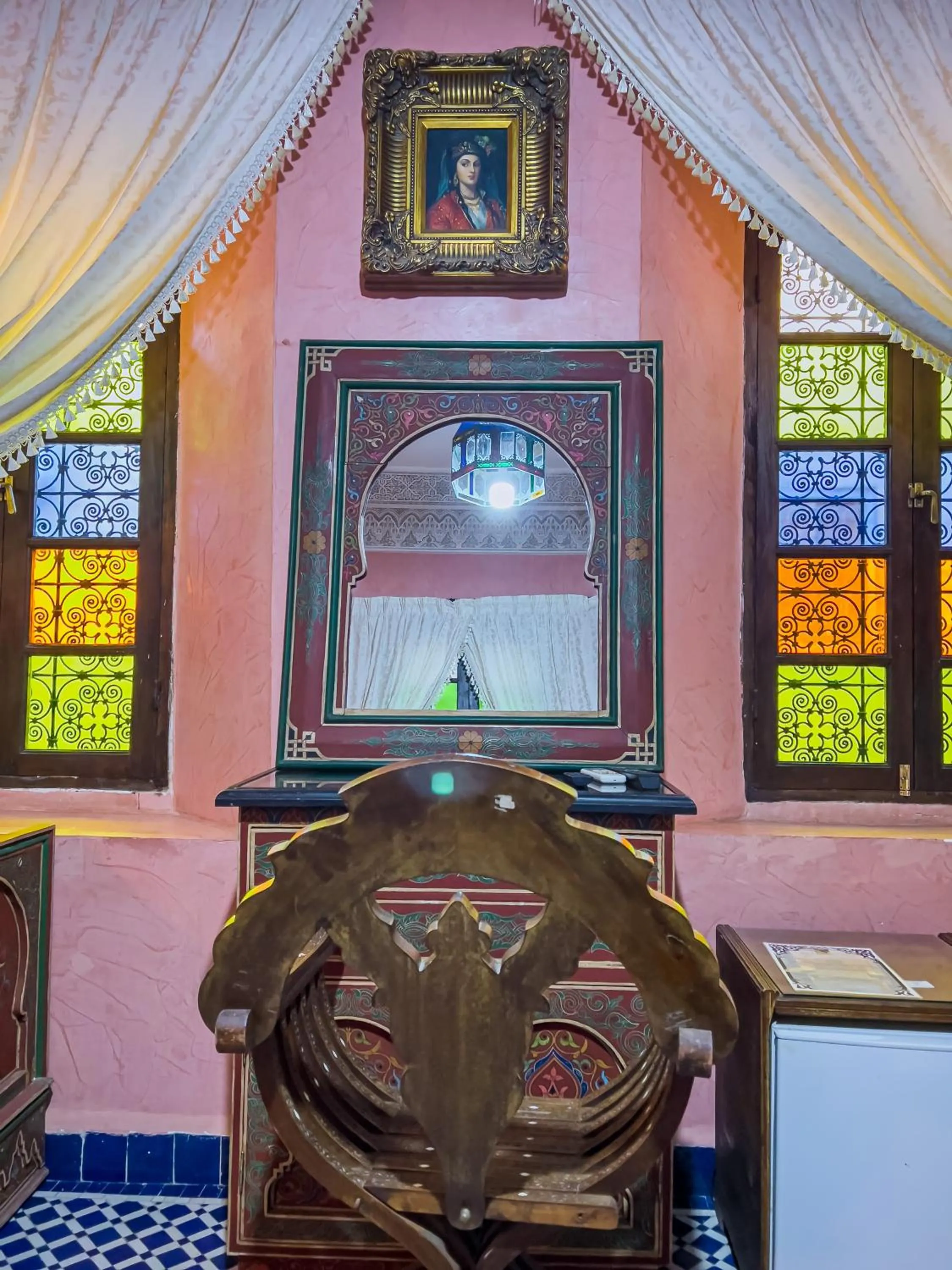 Seating area in Riad Dar Guennoun - Luxury Suites in the Heart of Fes