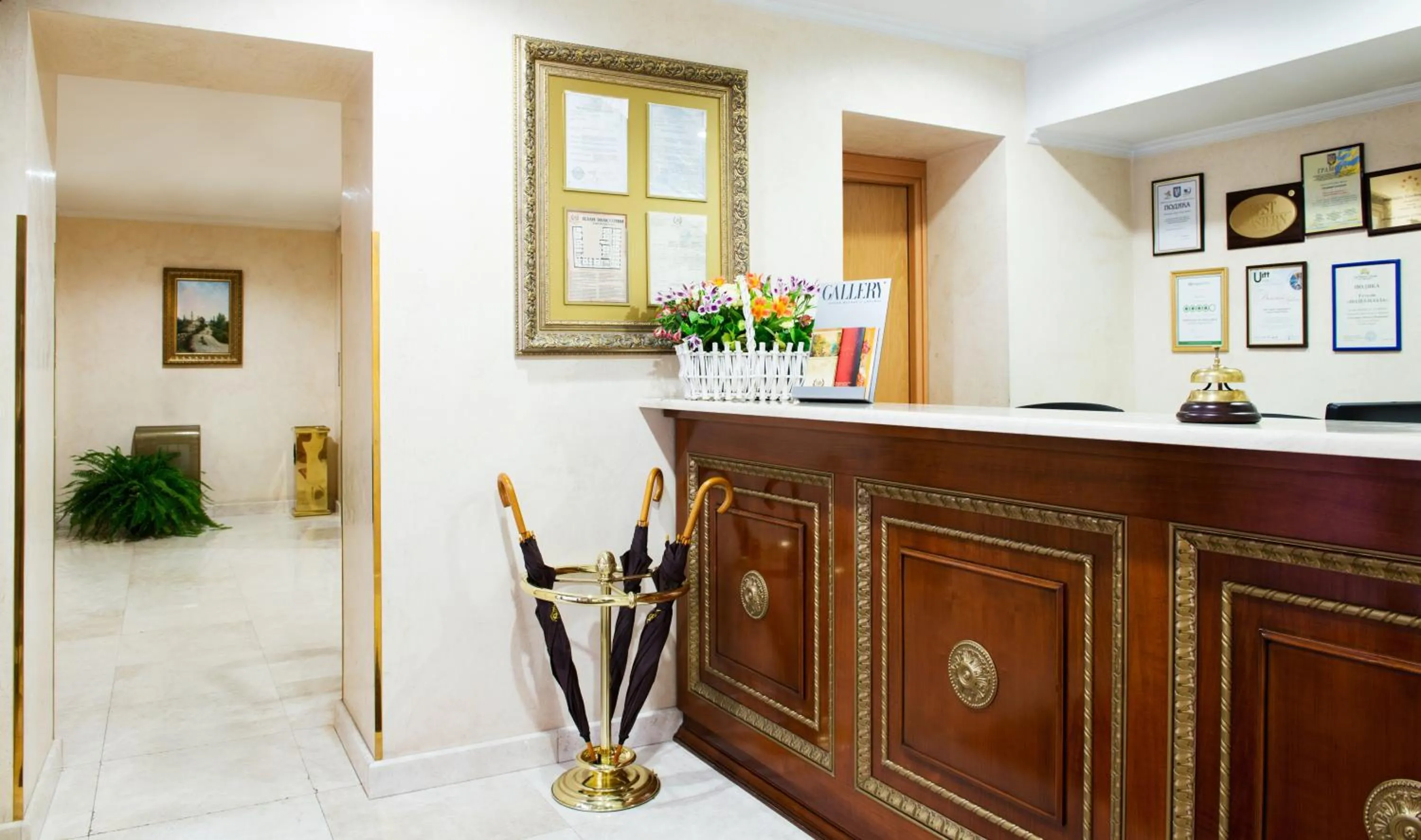 Lobby or reception in Optima Collection Podil Plaza