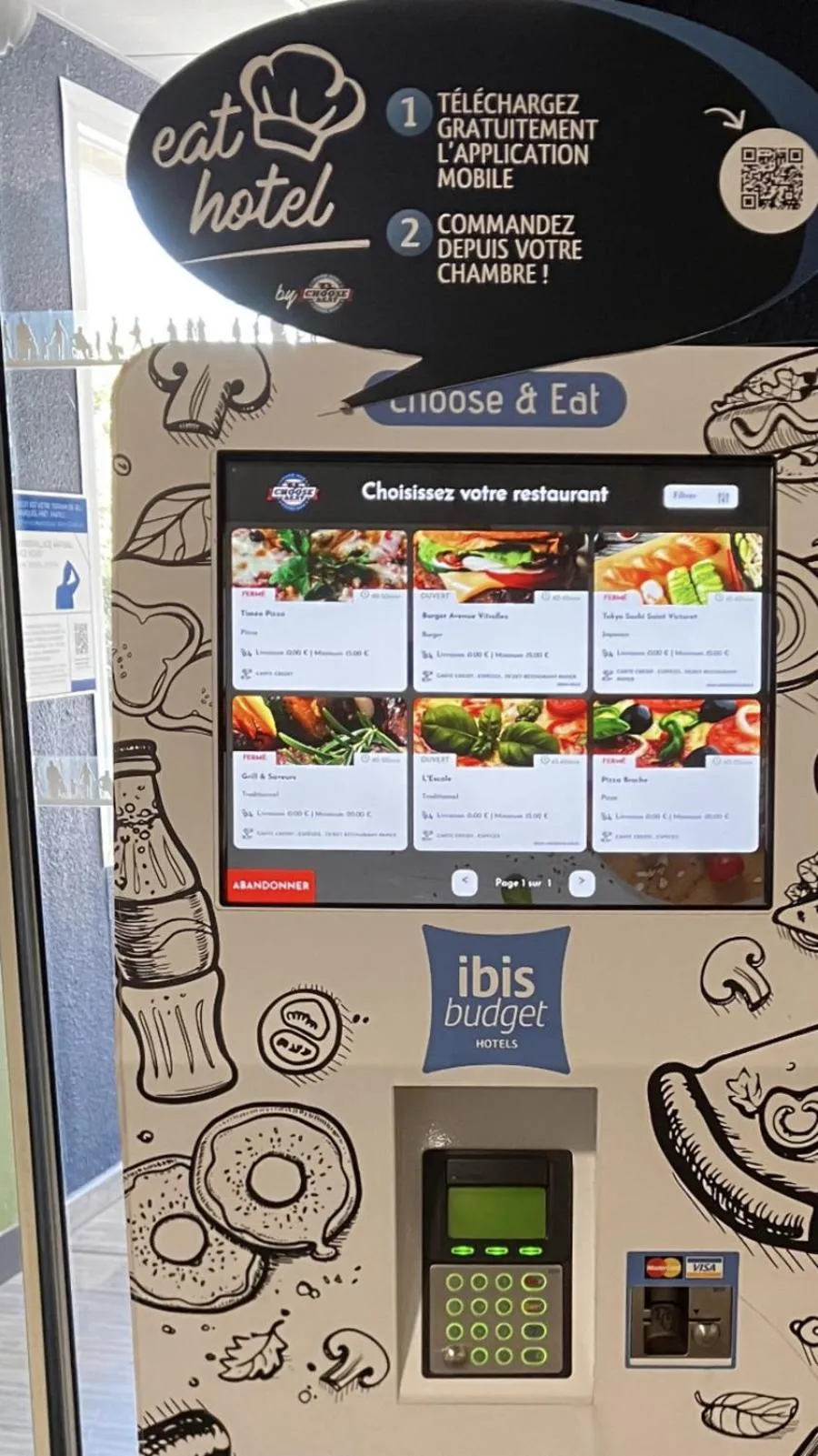 Food and drinks in ibis budget Marseille Aeroport Provence