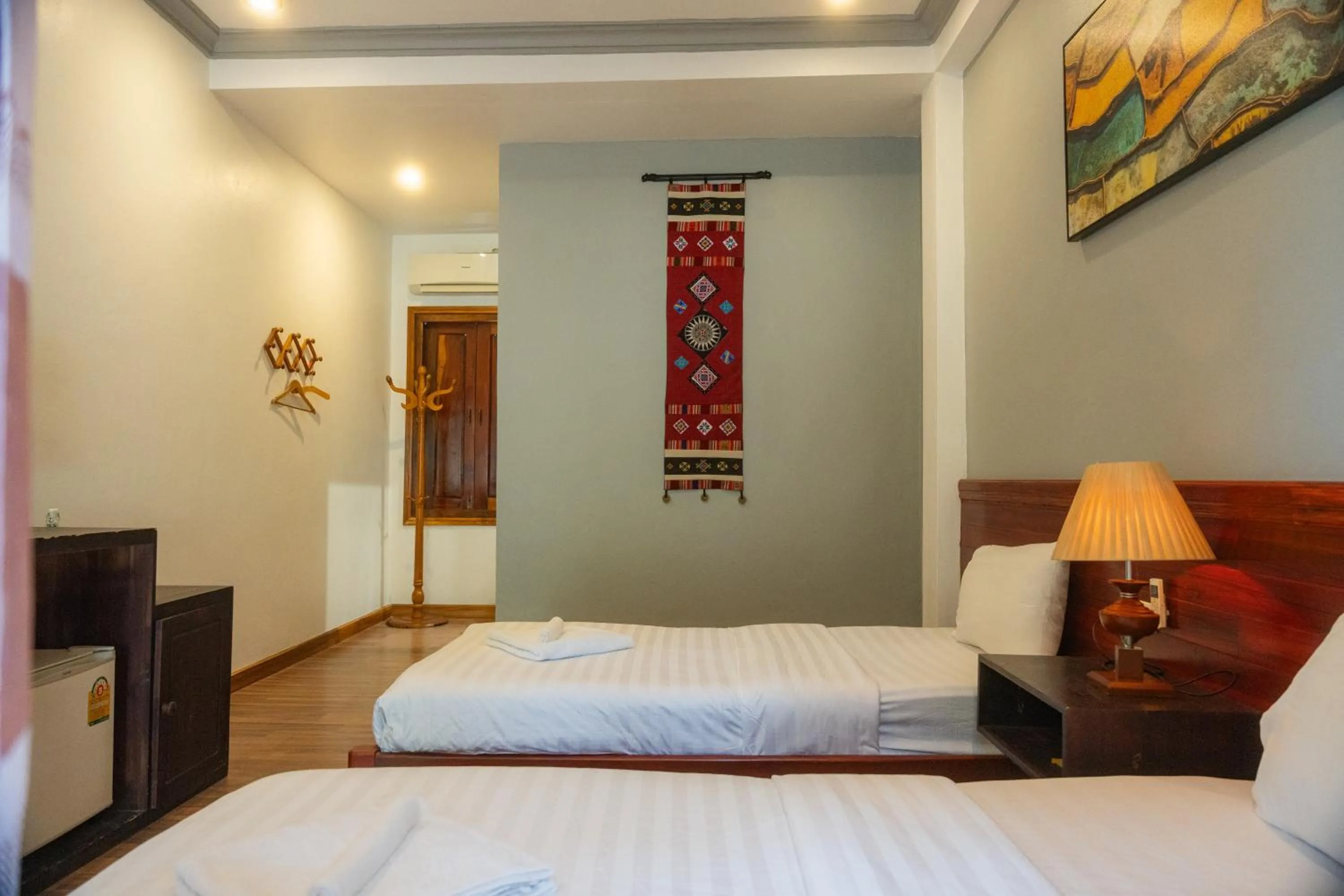 Bed in Villa Namkhan River