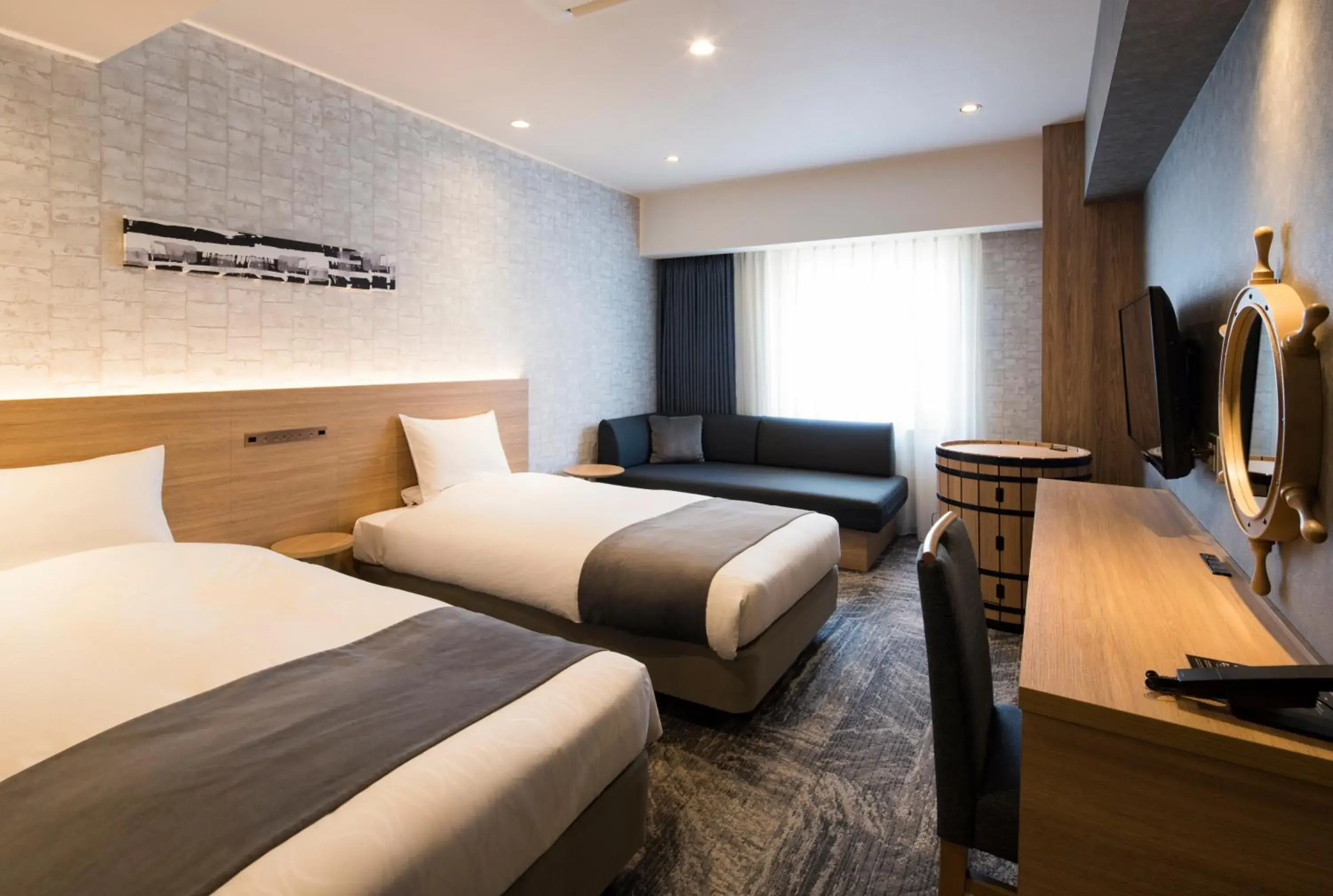 Photo of the whole room, Bed in Hotel Torifito Otaru Canal Photo of the whole room, Bed in Hotel Torifito Otaru Canal