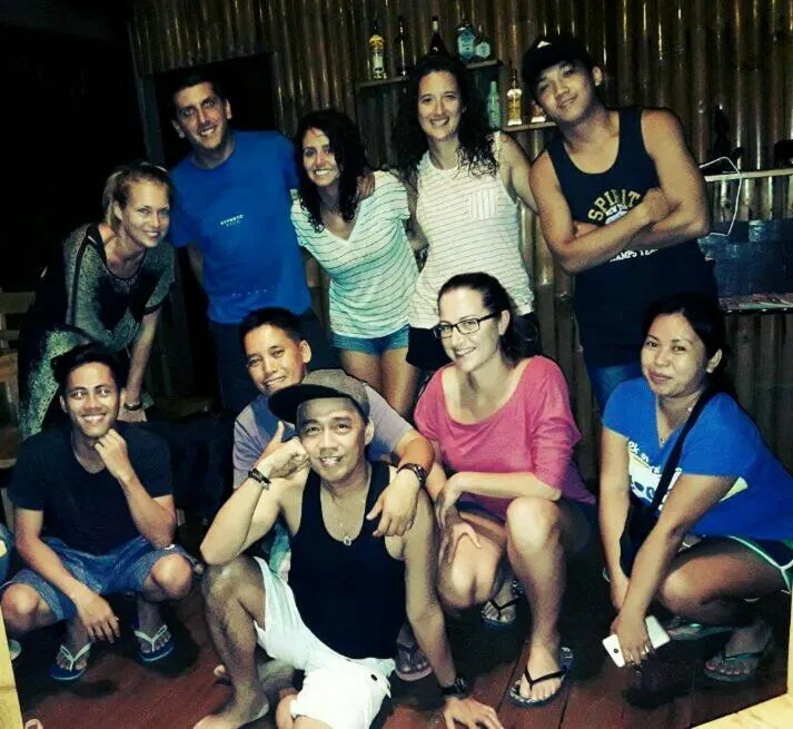 group of guests in Cliff Garden