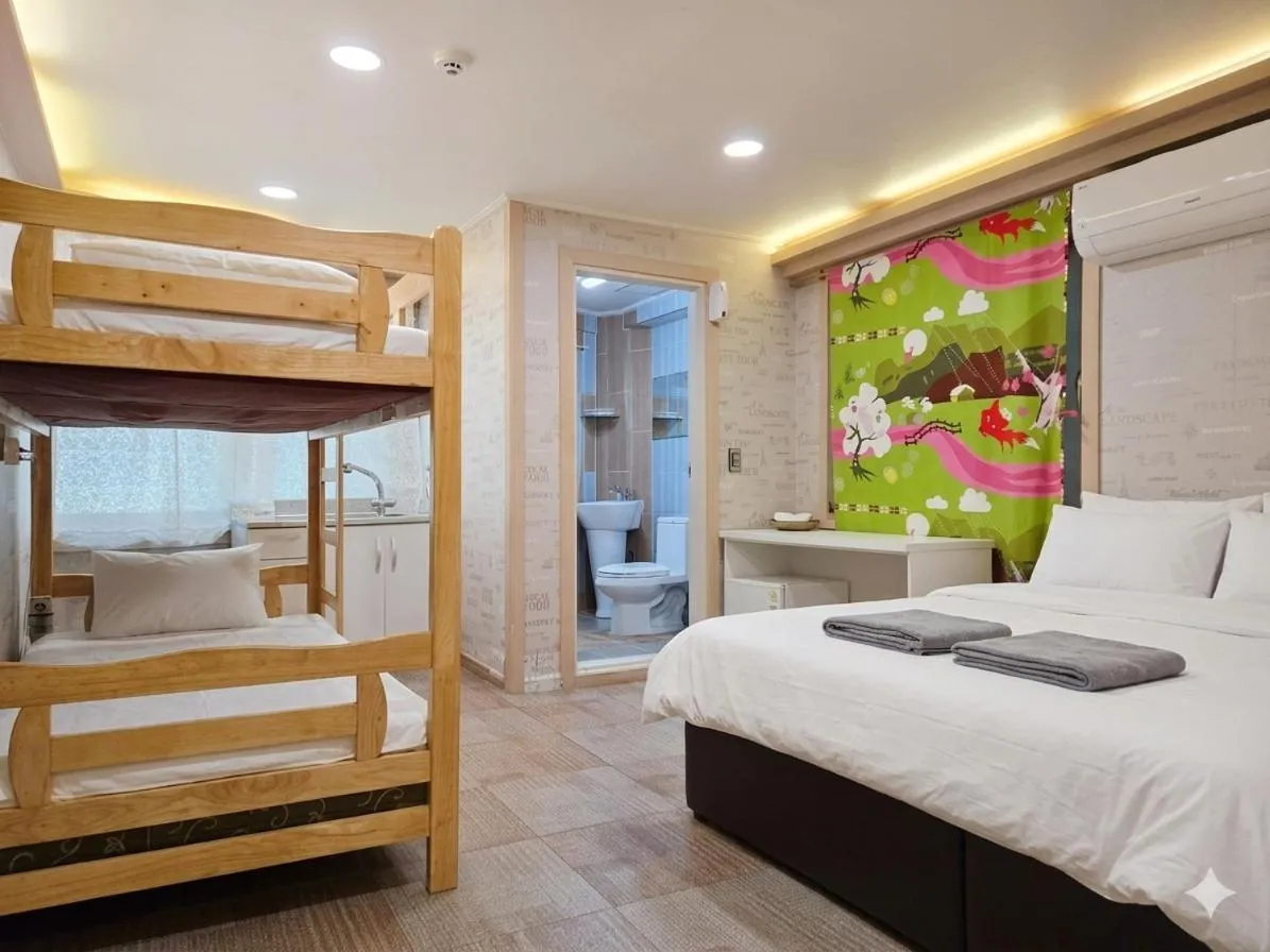 Bed in Family Hotel BNB