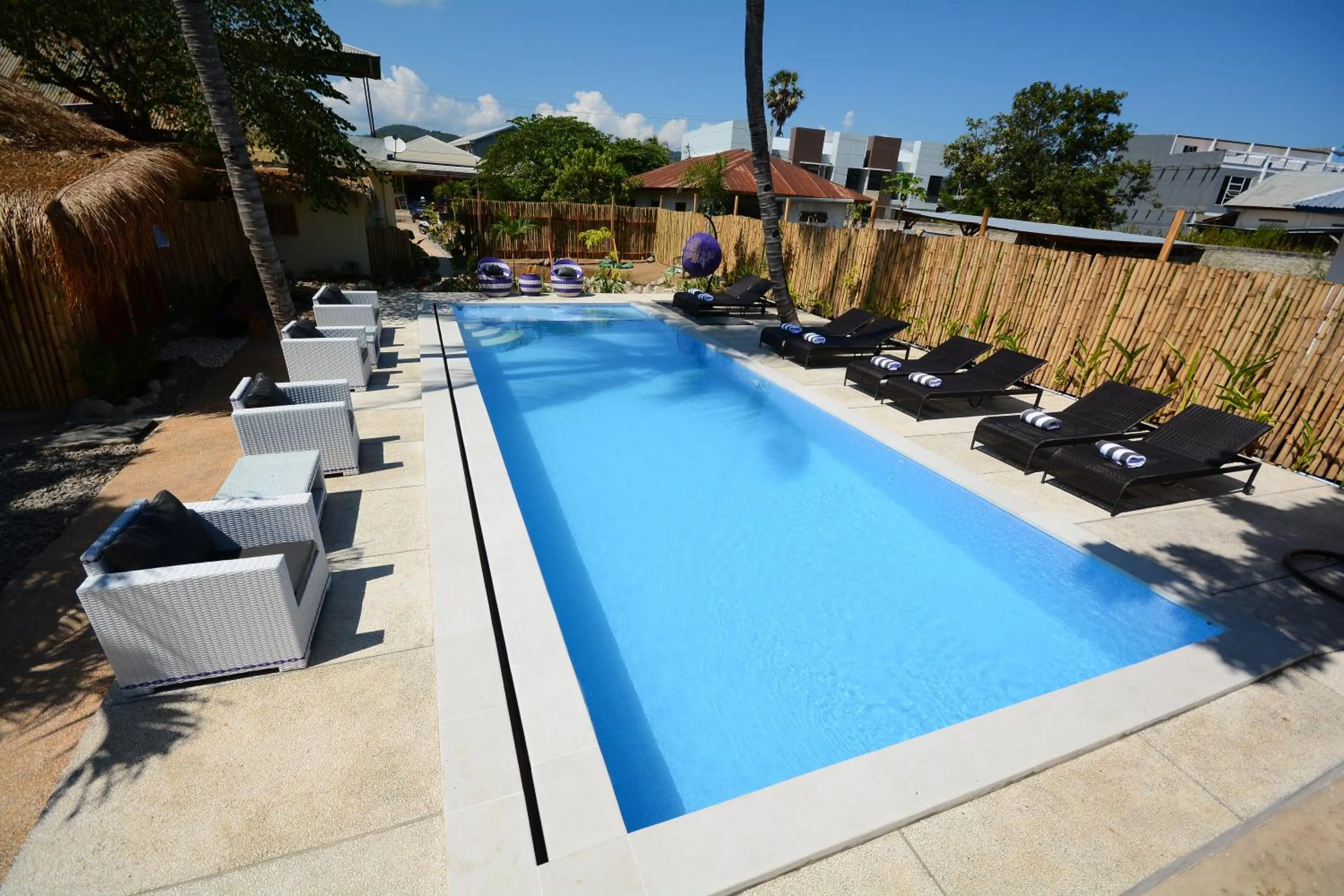 Pool view in World BnB